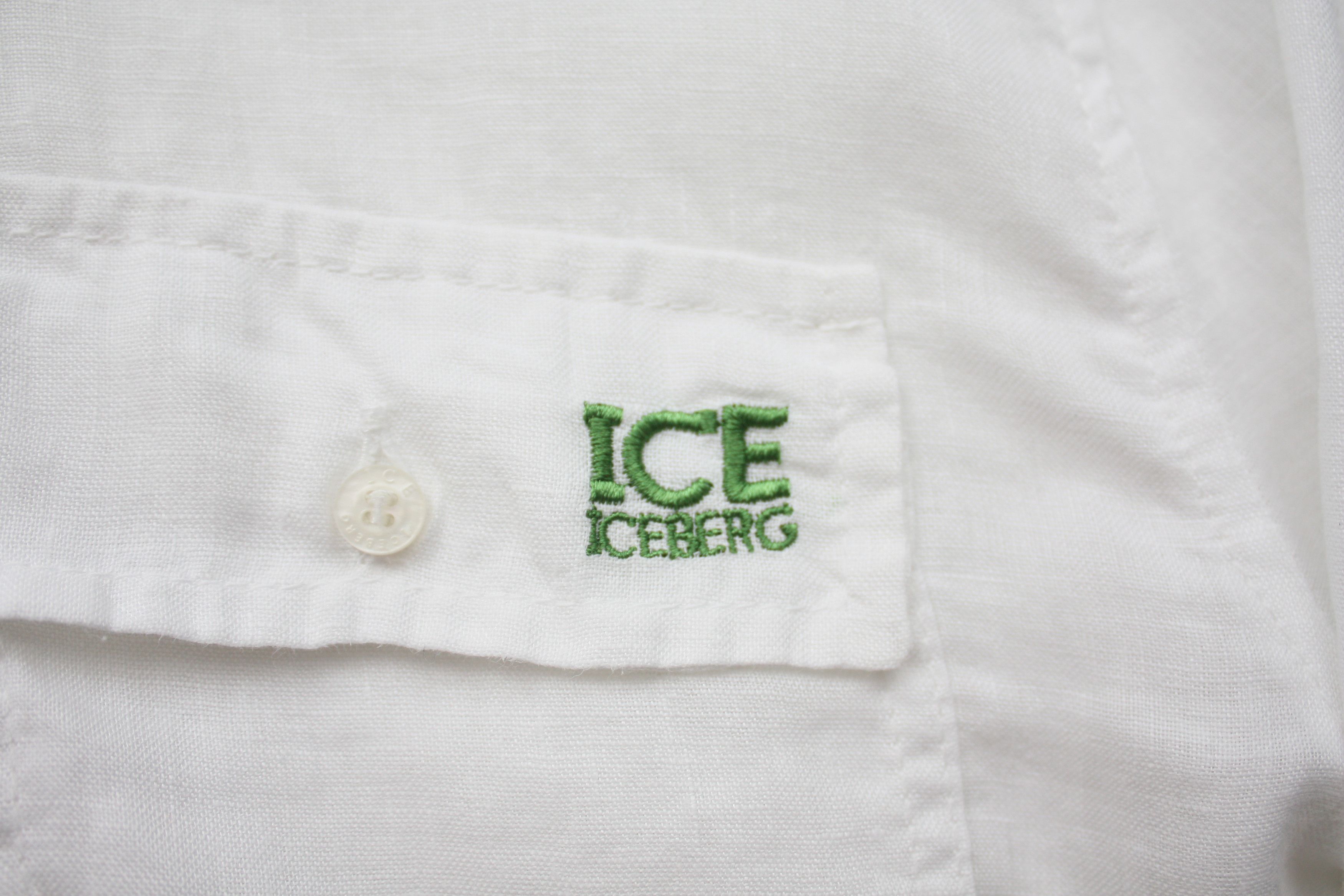 Iceberg Iceberg White Linen Shirt Size US S / EU 44-46 / 1 - 4 Thumbnail