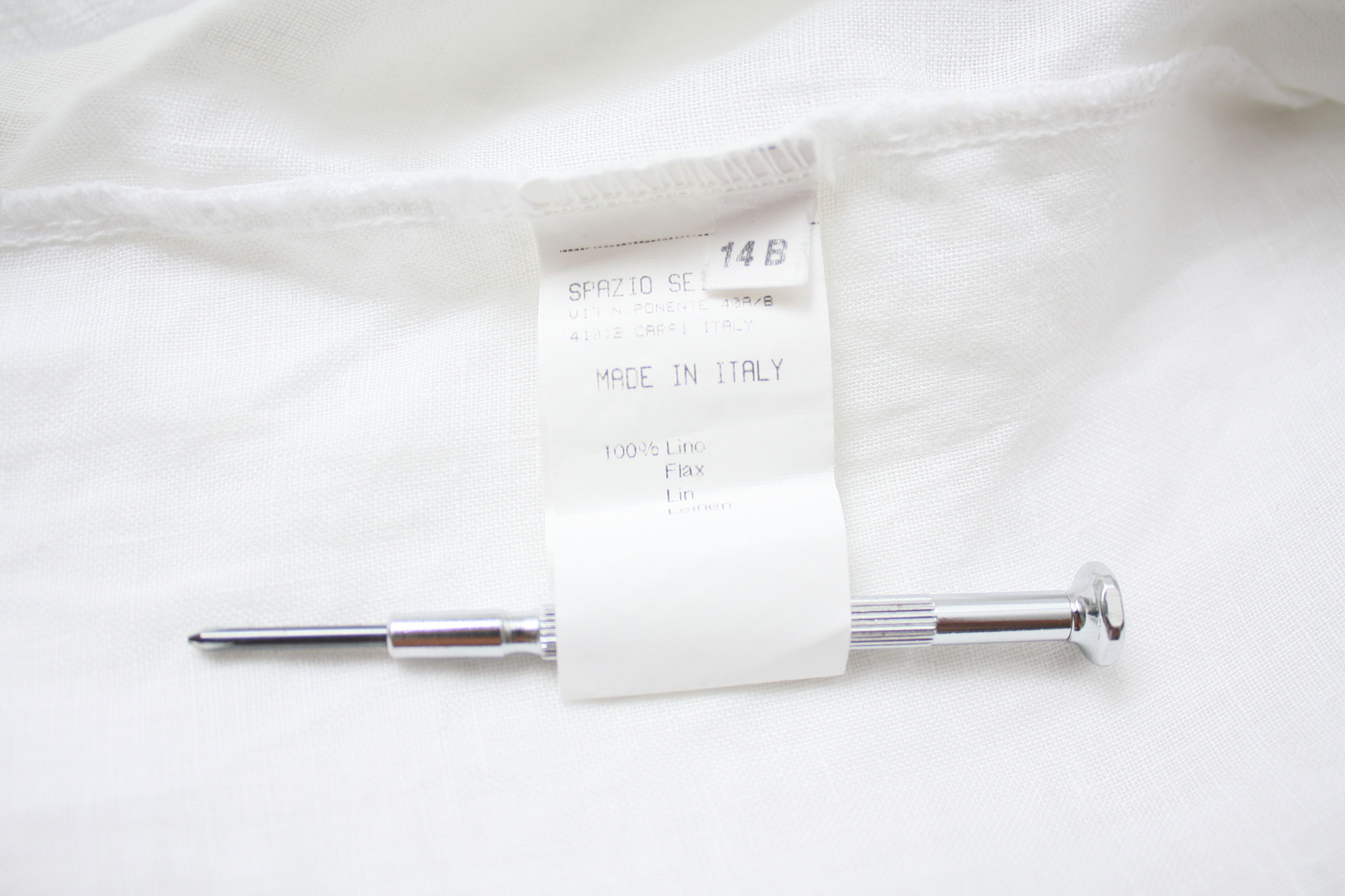 Iceberg Iceberg White Linen Shirt Size US S / EU 44-46 / 1 - 5 Thumbnail