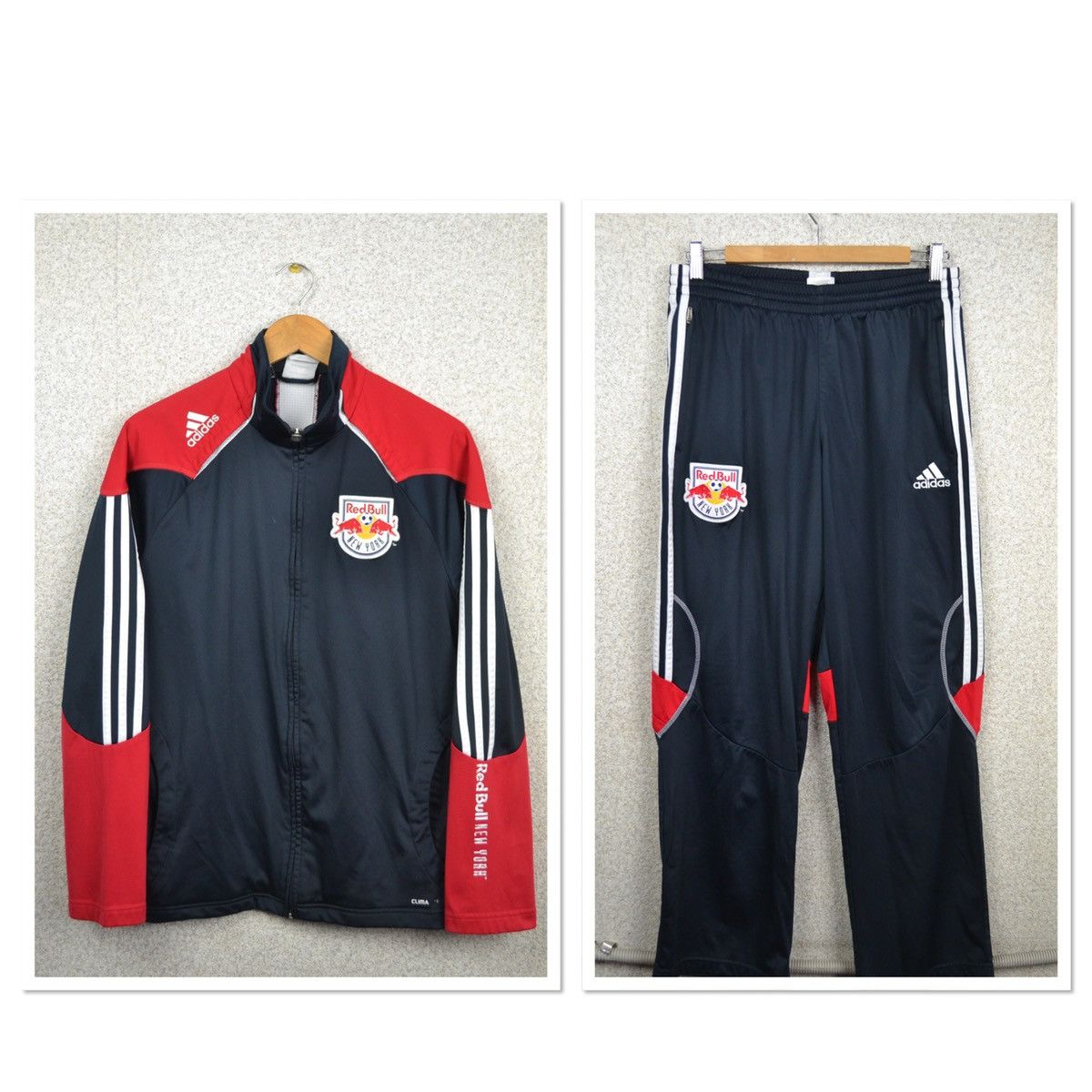 Adidas Red Bull New York MLS adidas soccer track suit jacket Size US S / EU 44-46 / 1 - 1 Thumbnail