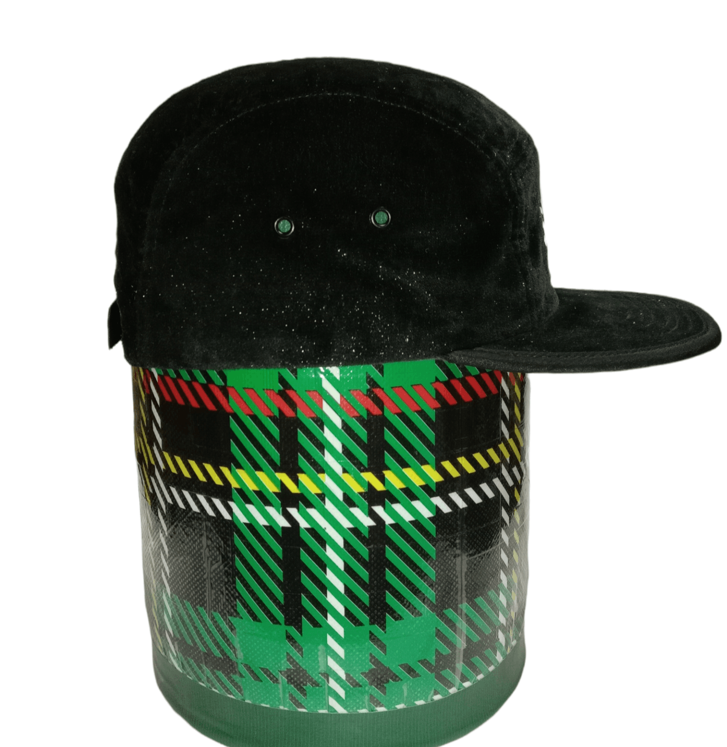 FW15 Supreme Crushed Velvet Camp Cap Supreme