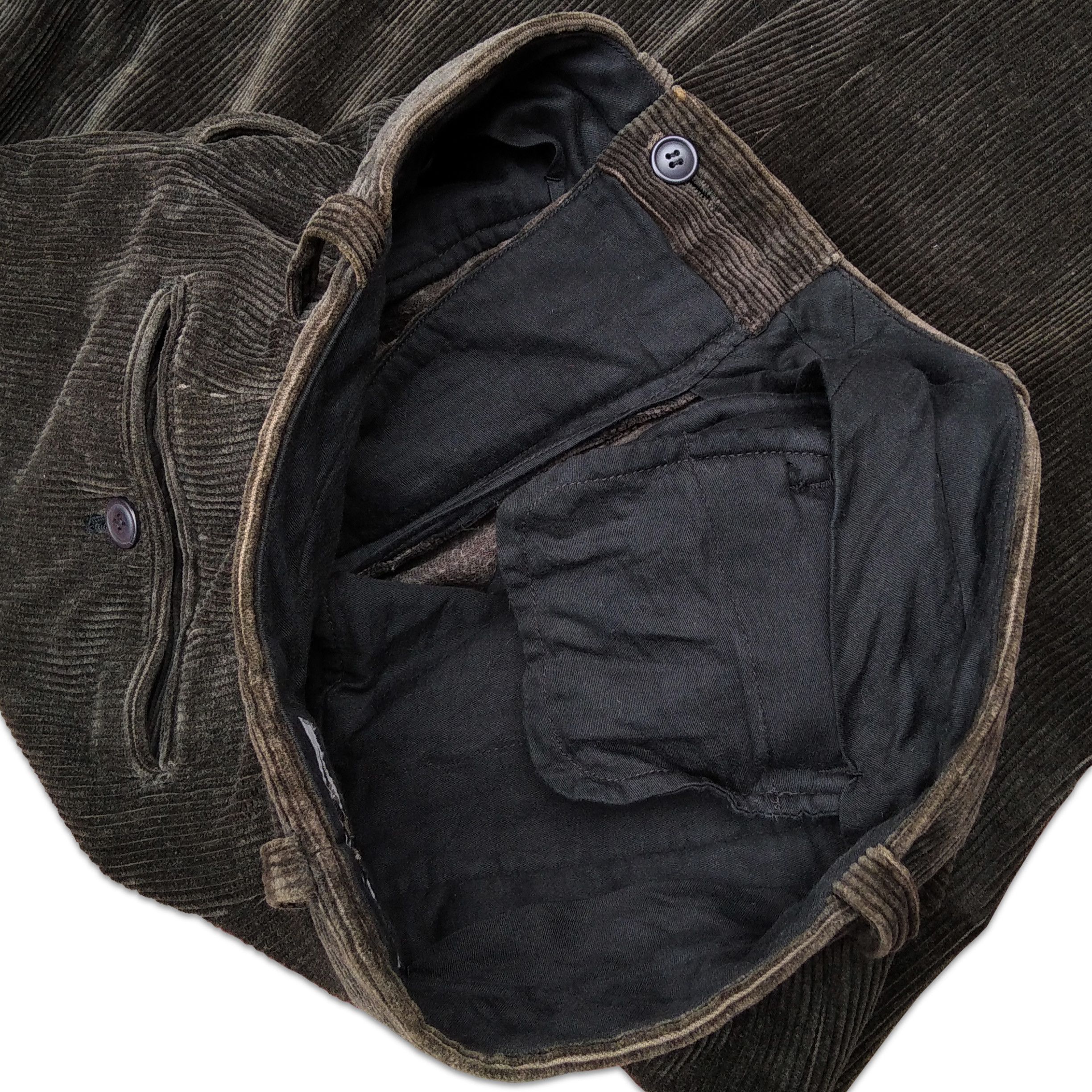 Issey Miyake Vintage 80s Issey Miyake Men Corduroy Longpants Size US 30 / EU 46 - 5 Thumbnail