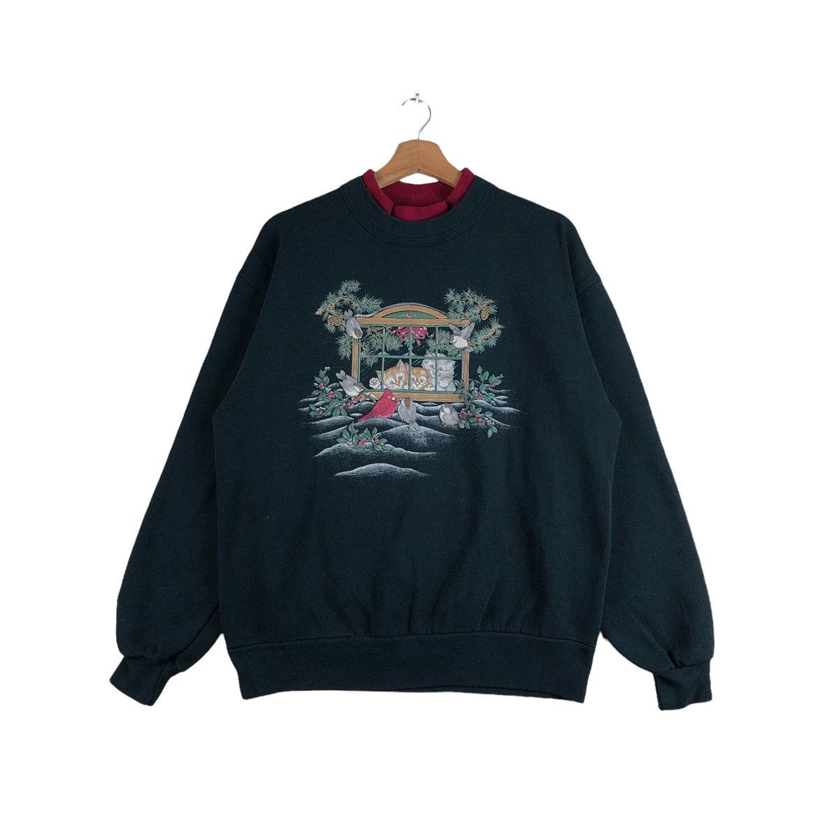 Vintage Day Breeze Panorama Animal Art Sweatshirt Pullover