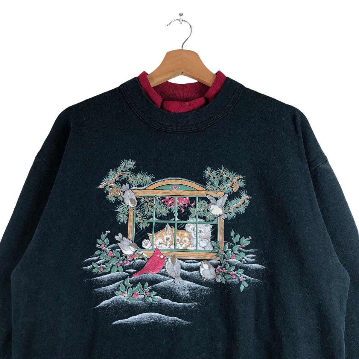 Vintage Day Breeze Panorama Animal Art Sweatshirt Pullover