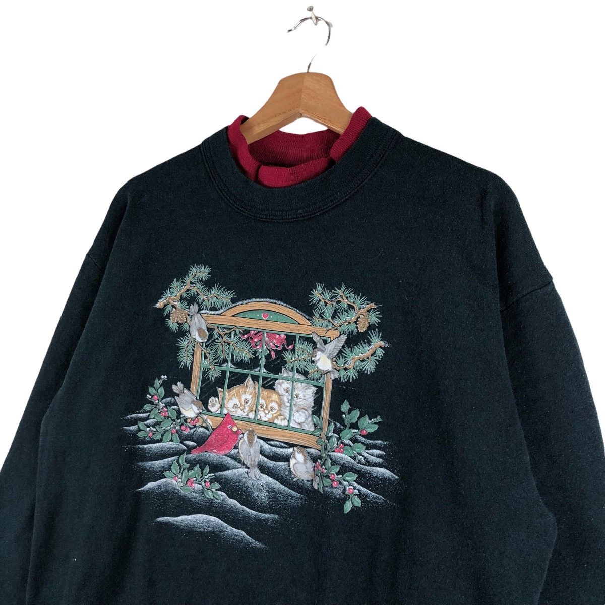 Vintage Day Breeze Panorama Animal Art Sweatshirt Pullover