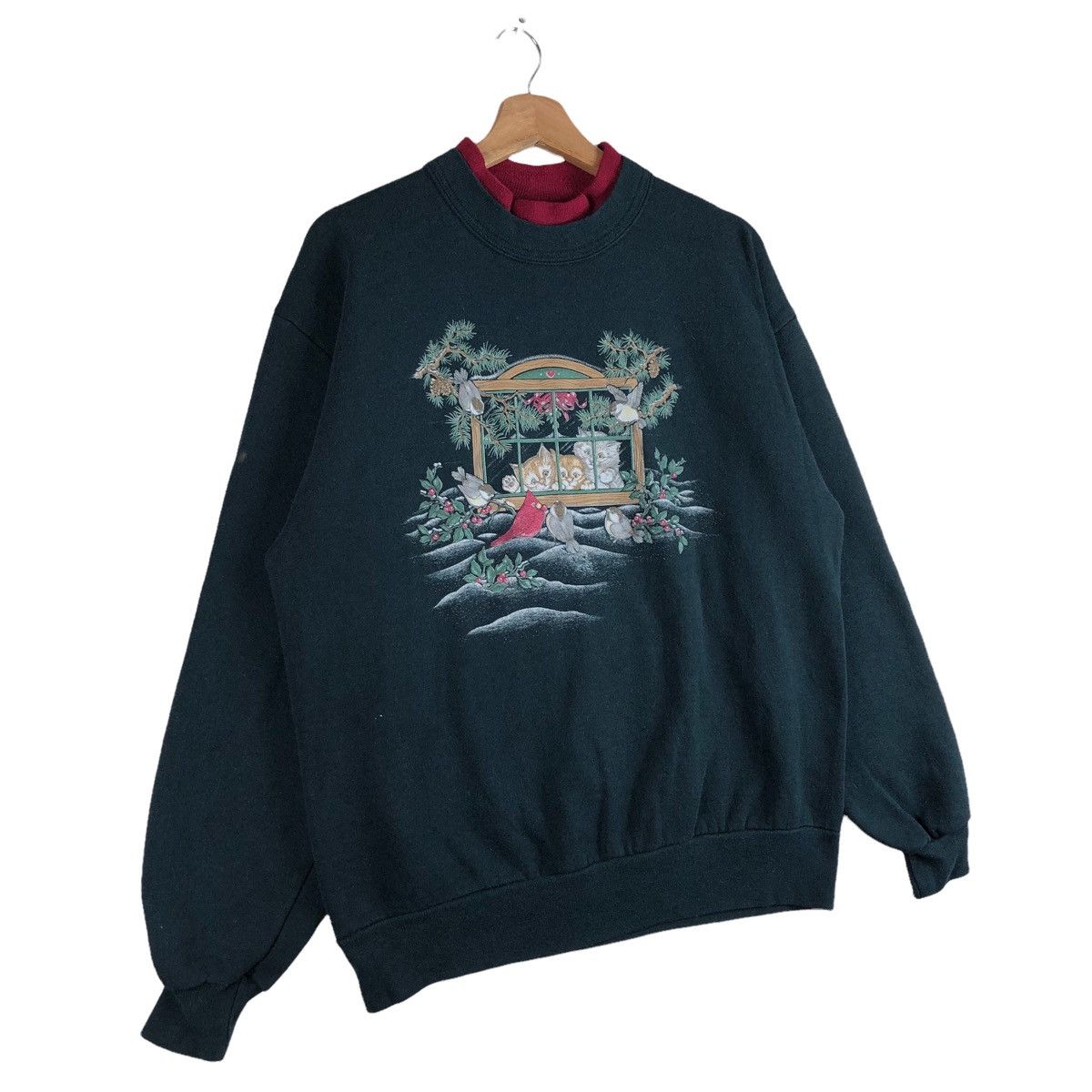 Vintage Day Breeze Panorama Animal Art Sweatshirt Pullover