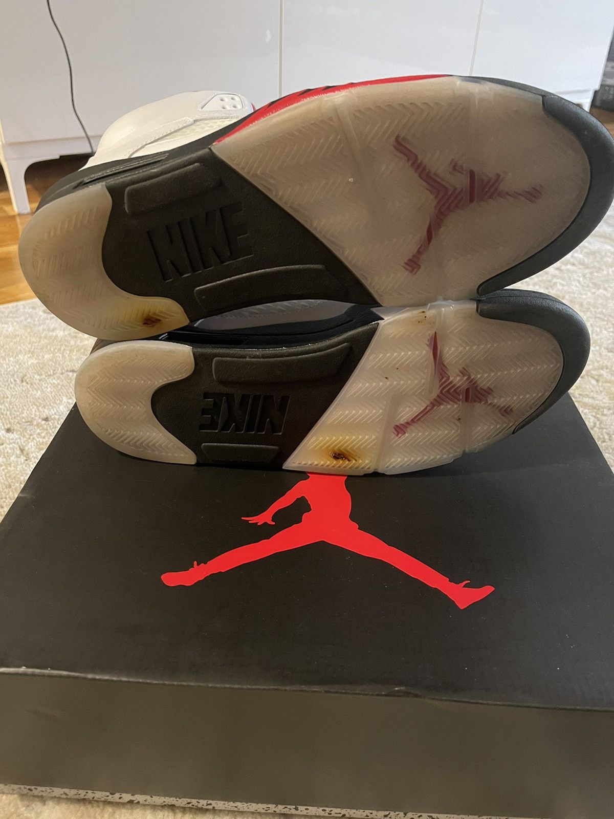 Jordan Brand Air Jordan 5 Retro Fire Red 2020 Size US 13 / EU 46 - 5 Thumbnail