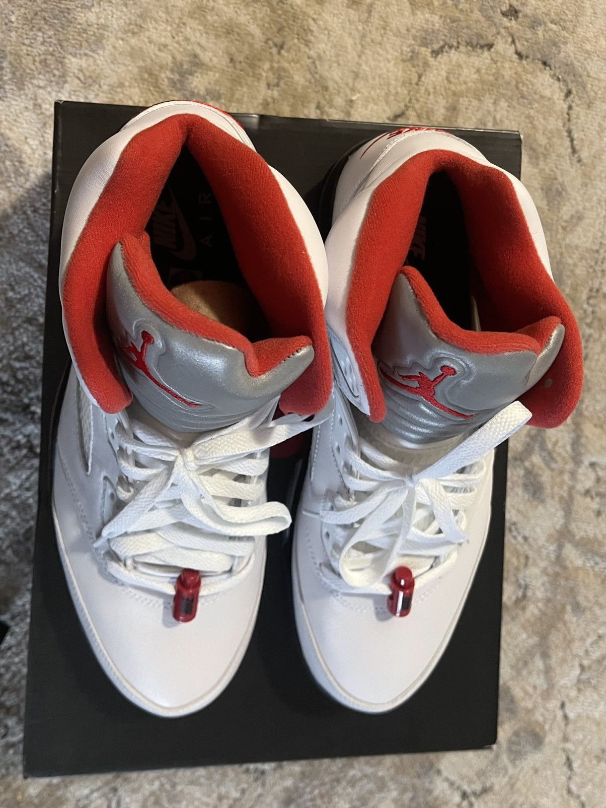 Jordan Brand Air Jordan 5 Retro Fire Red 2020 Size US 13 / EU 46 - 6 Thumbnail