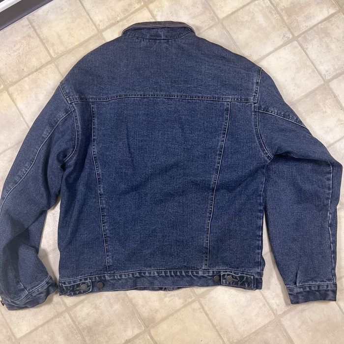 Vintage 1990's Vintage Gap Flannel Lined Denim Jacket | Grailed