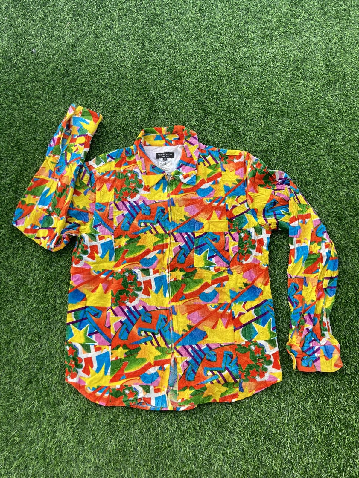 Comme des Garcons × Comme des Garcons Homme × Comme des Garcons Homme Plus RUNAWAY COMME DES GARÇON PSYCHEDELIC ZIPPER SHIRT Size US M / EU 48-50 / 2 - 2 Thumbnail