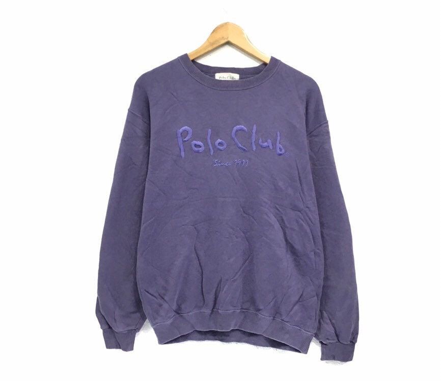 Polo Club Crewneck Sweatshirt Embroidery Big Logo