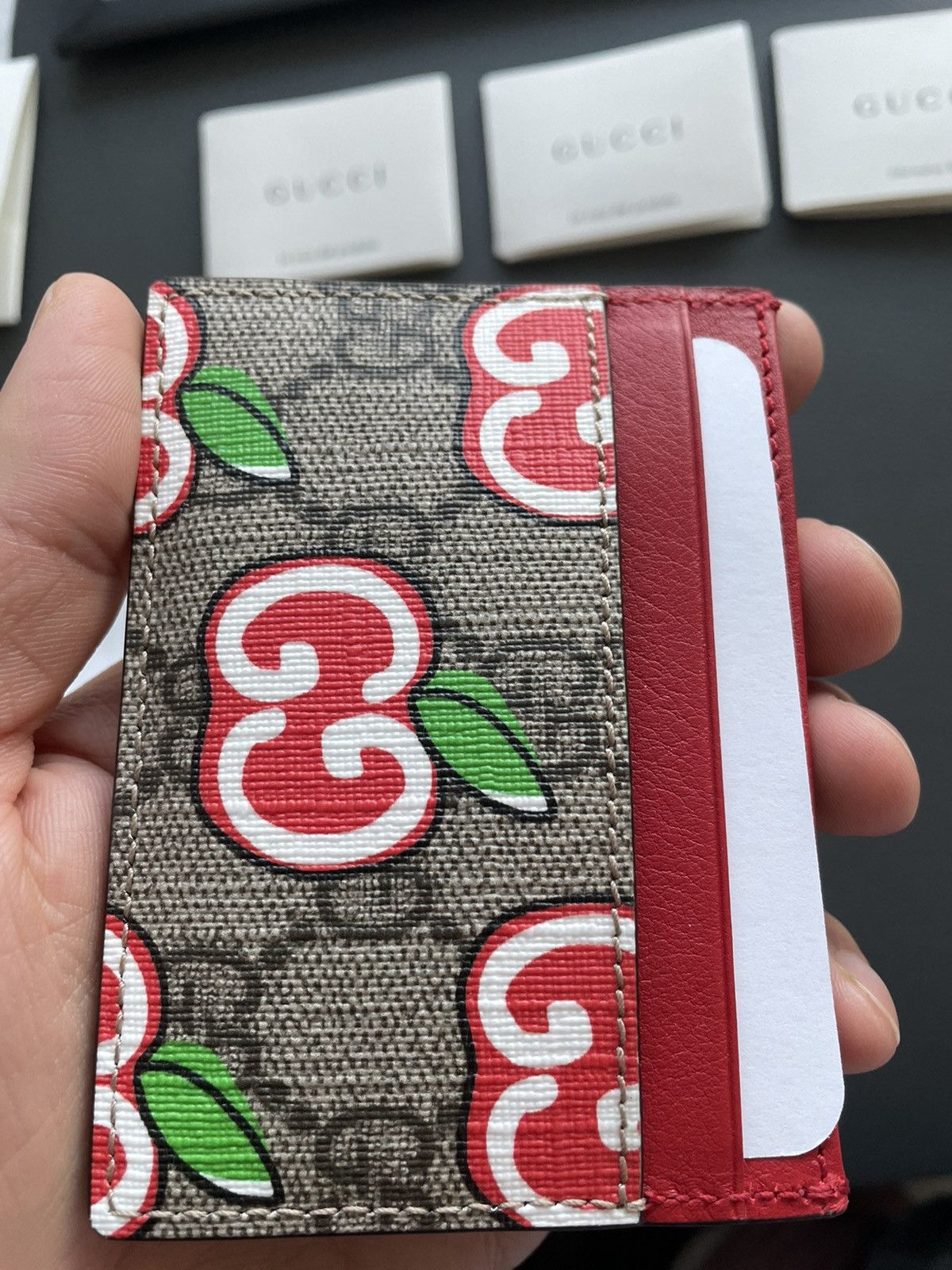 Gucci Brand NEW Limited Edition Monogram Gucci Cardholder Size ONE SIZE - 1 Thumbnail