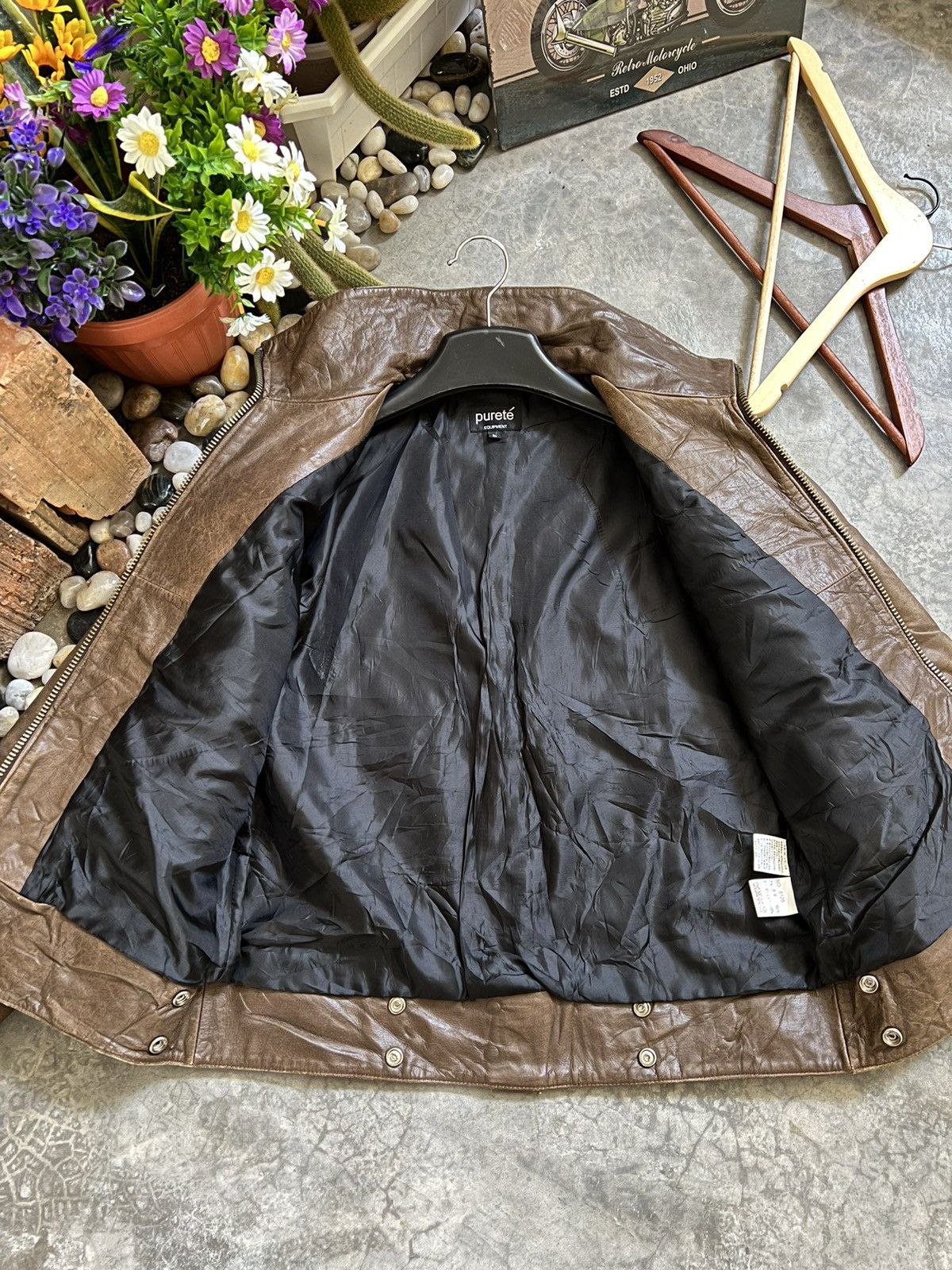 Japanese Brand × Vintage Steals 🔥 Purete Leather Jacket Size US L / EU 52-54 / 3 - 10 Thumbnail