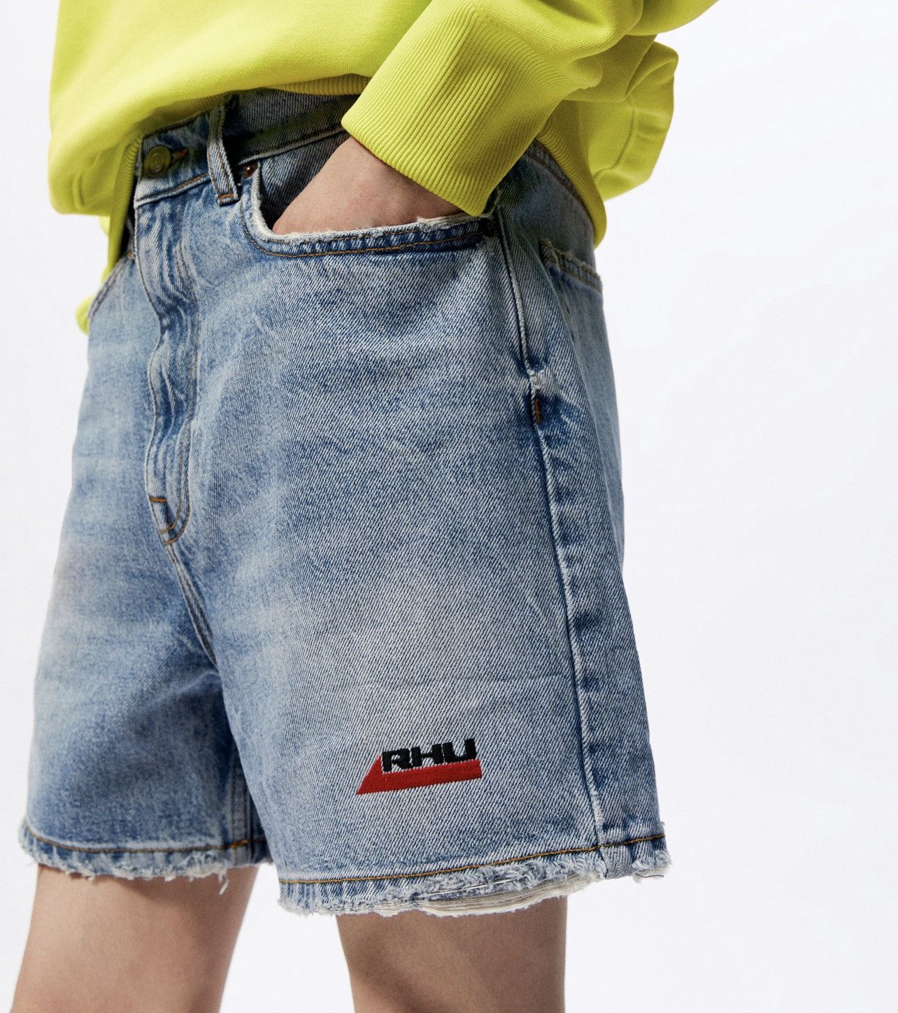 RHU x Zara x Rhude SS22 Denim Shirt w/ Logo