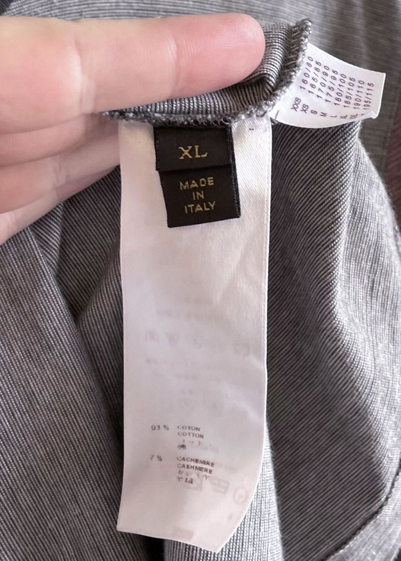 Louis Vuitton Louis Vuitton Grey Color Block Pocketed T-Shirt Size US XL / EU 56 / 4 - 5 Thumbnail