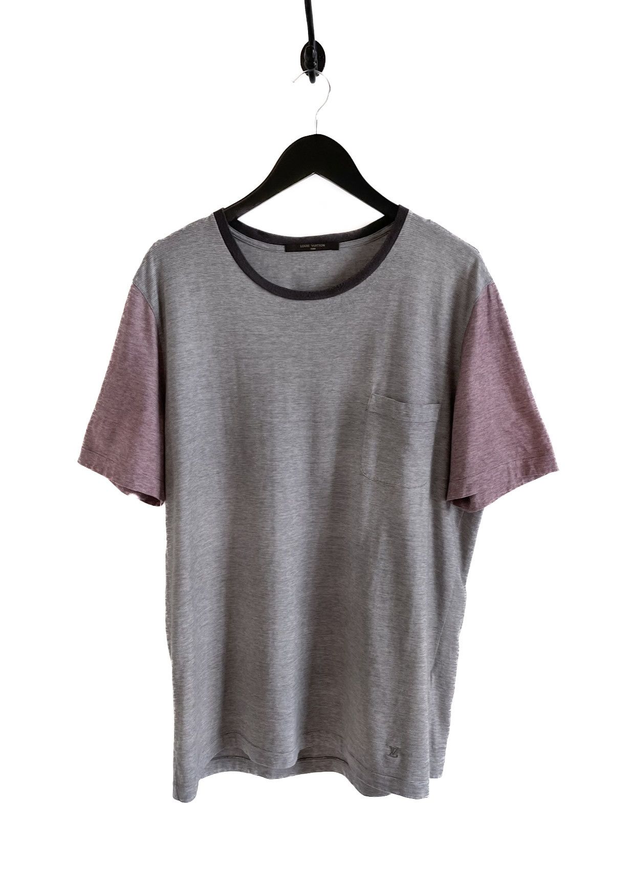 Louis Vuitton Louis Vuitton Grey Color Block Pocketed T-Shirt Size US XL / EU 56 / 4 - 1 Thumbnail