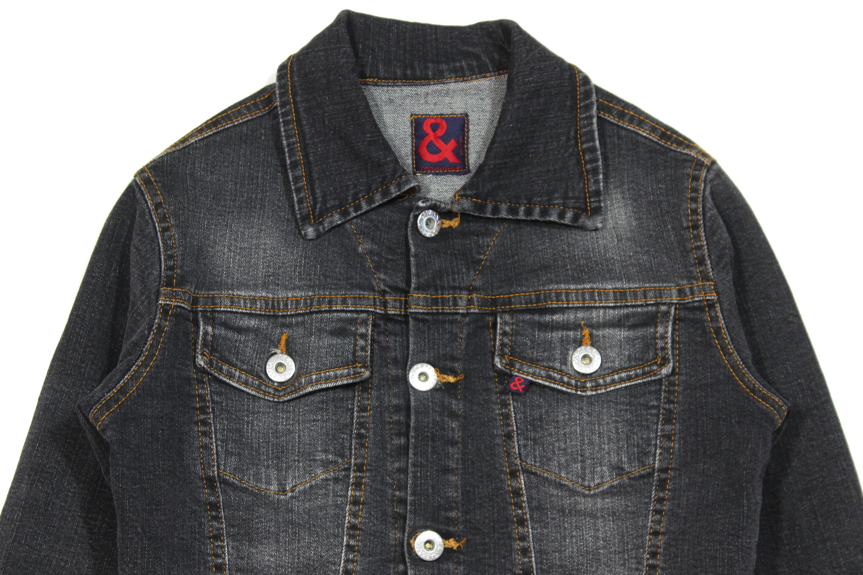 Dolce & Gabbana 90S Denim Faded Jacket Vintage Size S / US 4 / IT 40 - 3 Thumbnail