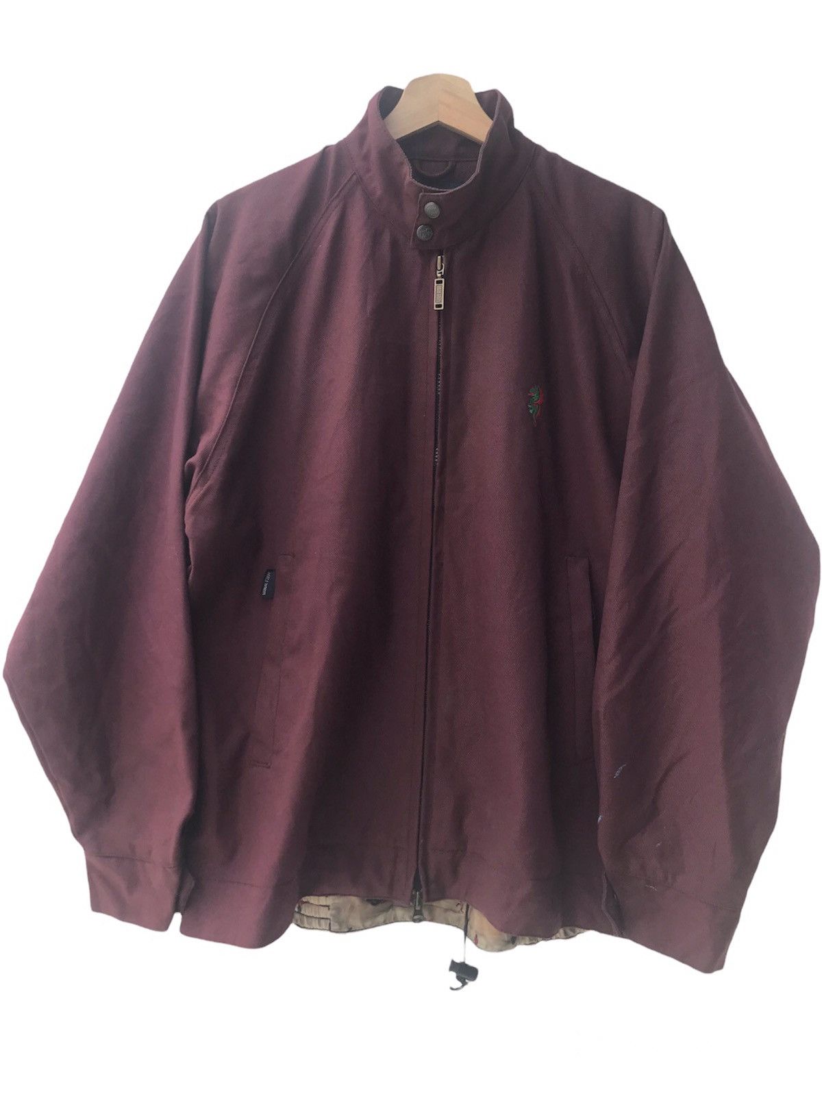 image of Vintage Wave Rave Snowboard Jacket in Maroon, Men's (Size Medium)