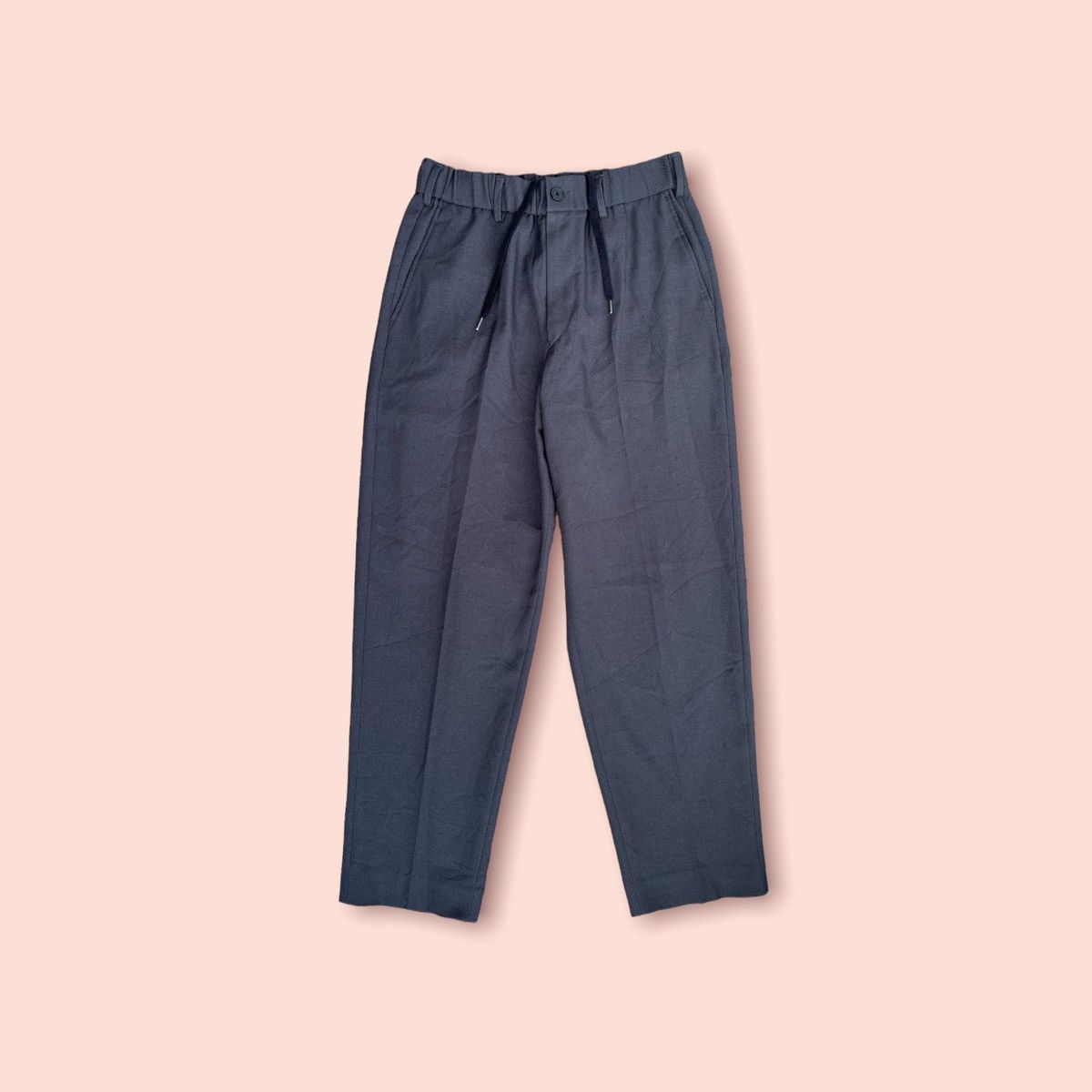 image of Lemaire x Uniqlo U Casual Baggy Pants in Dark Grey, Men's (Size 30)