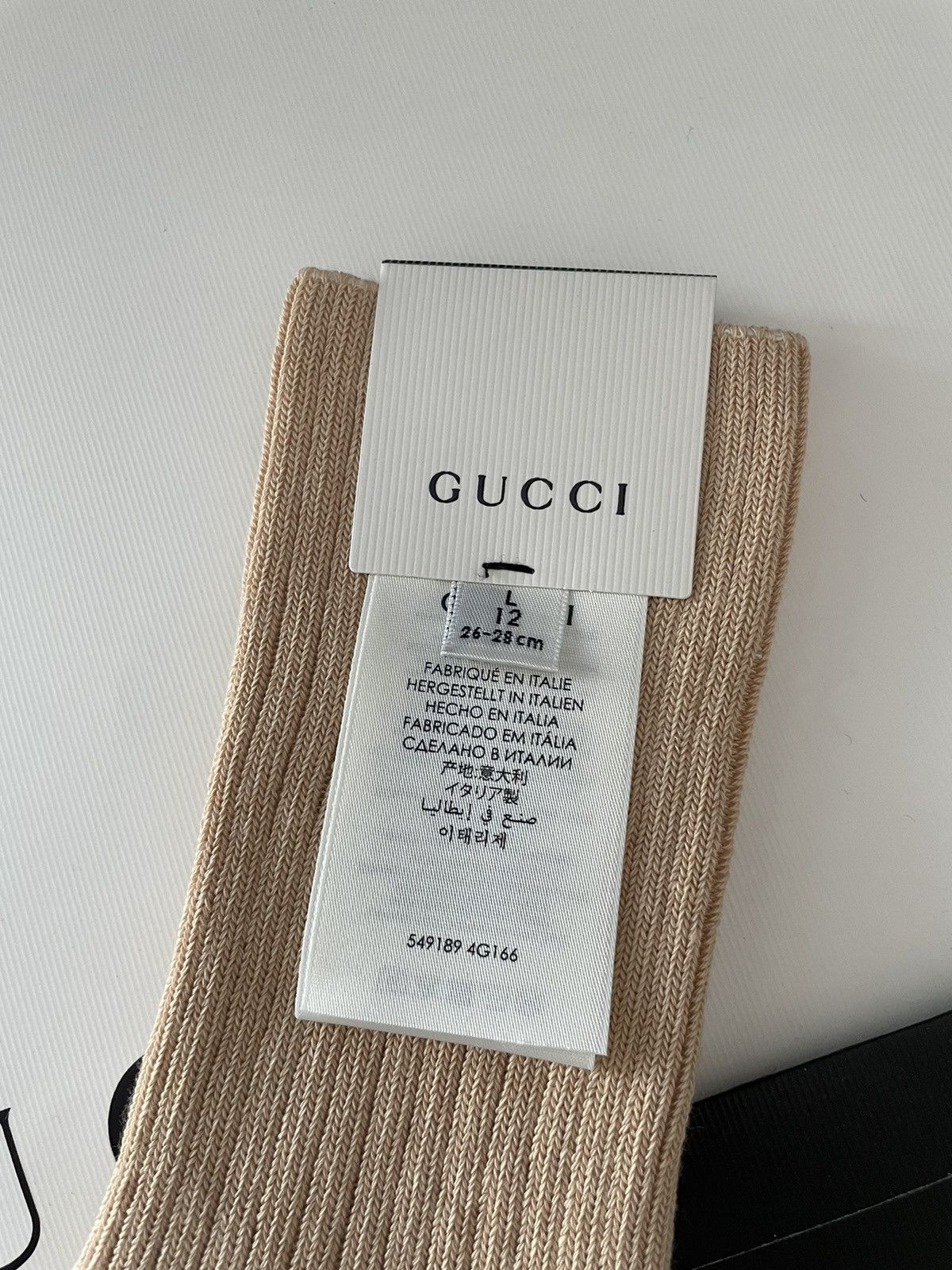 Gucci Super Runway Gucci Monogram Socks Brand New Rare Size ONE SIZE - 6 Thumbnail