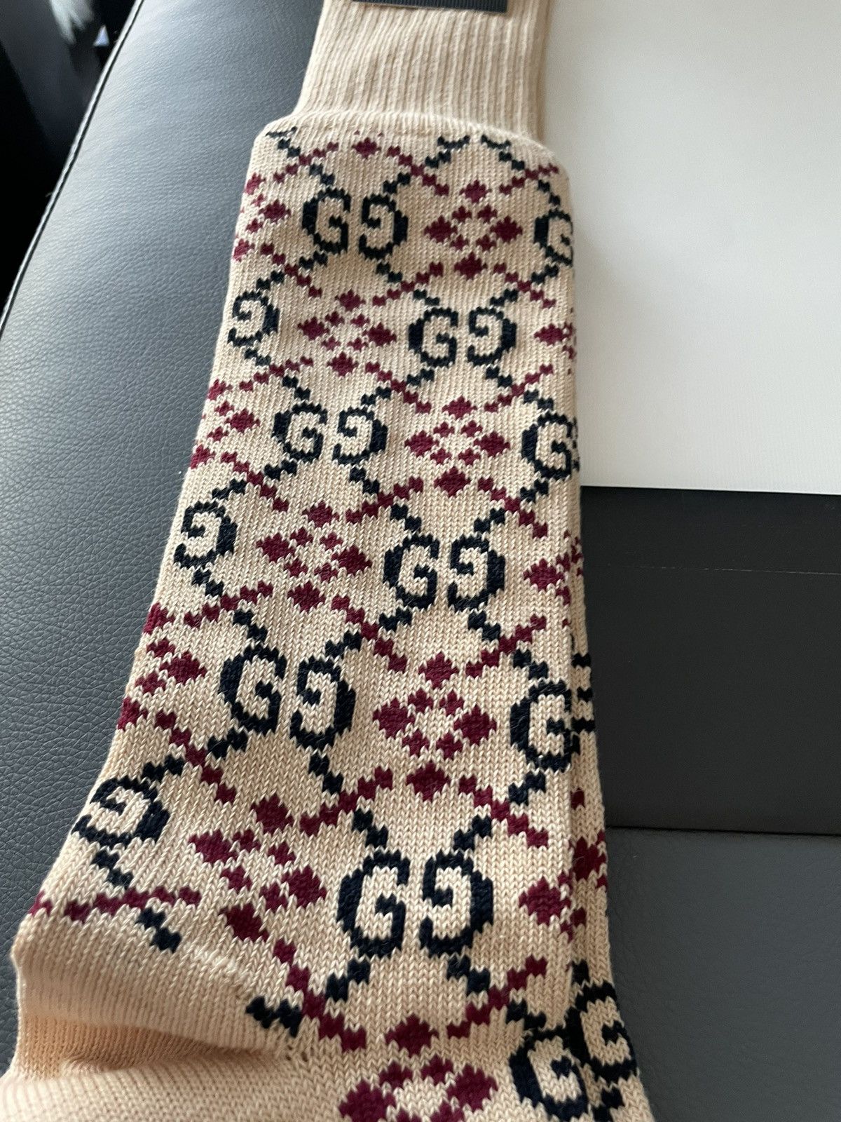 Gucci Super Runway Gucci Monogram Socks Brand New Rare Size ONE SIZE - 15 Thumbnail