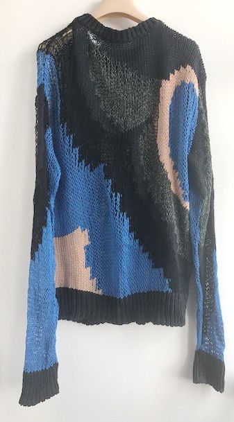 Dries Van Noten Dries Van Noten 2013 Spring Multi Color Crochet Knit Sweater Size US M / EU 48-50 / 2 - 6 Thumbnail