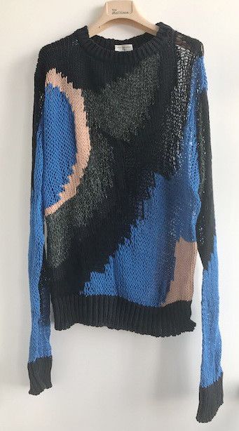 Dries Van Noten Dries Van Noten 2013 Spring Multi Color Crochet Knit Sweater Size US M / EU 48-50 / 2 - 4 Thumbnail
