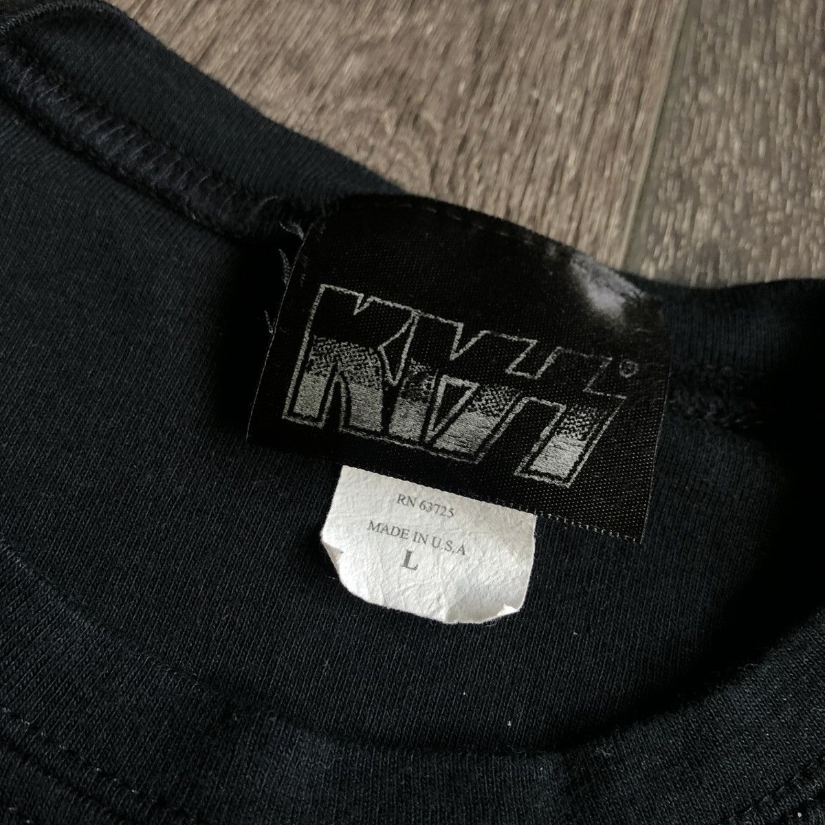 Band Tees Rare Vintage 1990s KISS Rock Band Rhinestone Logo Tee Shirt Size S / US 4 / IT 40 - 4 Thumbnail