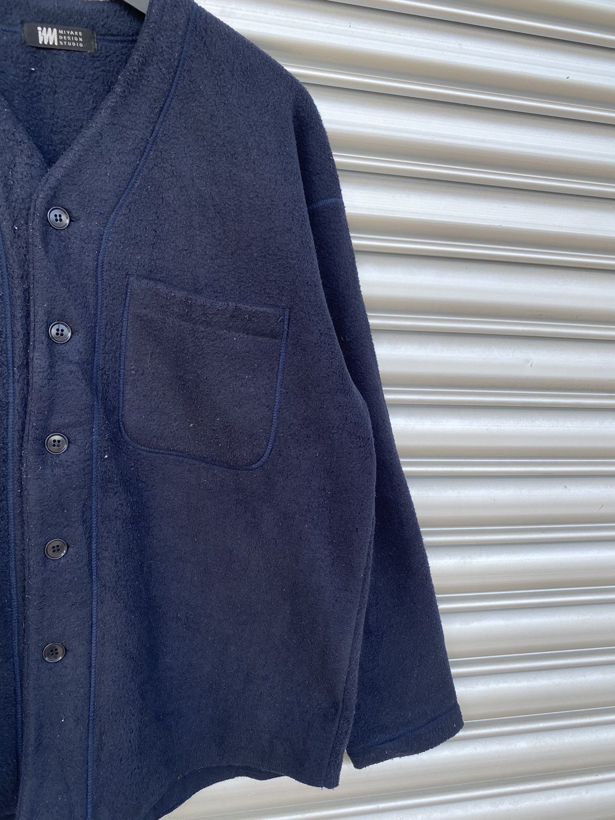 Designer × Issey Miyake × Japanese Brand ISSEY MIYAKE FLEECE BUTTON UP Size US M / EU 48-50 / 2 - 3 Thumbnail