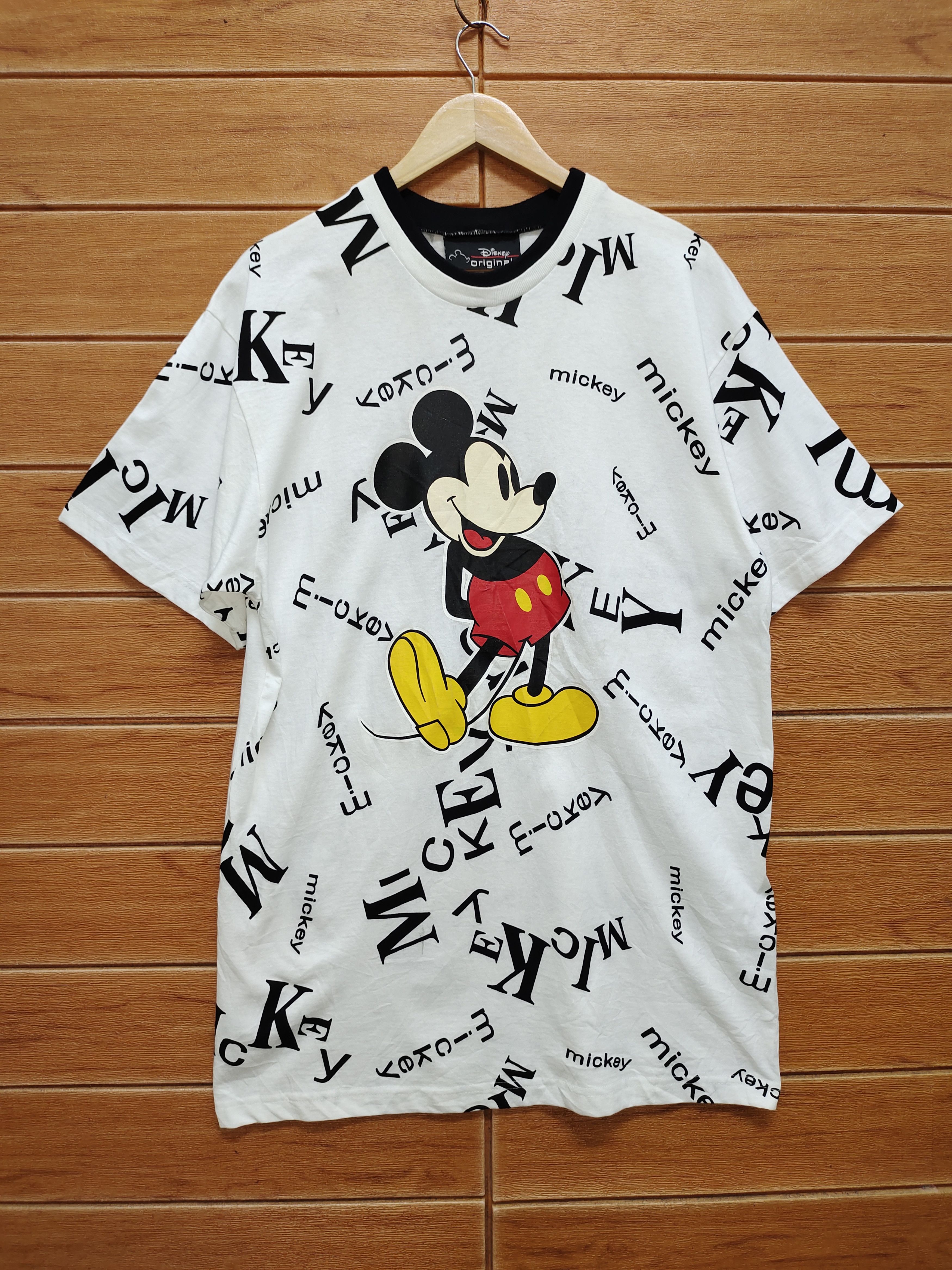 Disney Vintage 90s Mickey Mouse All Over Print T-Shirt Size US L / EU 52-54 / 3 - 2 Thumbnail