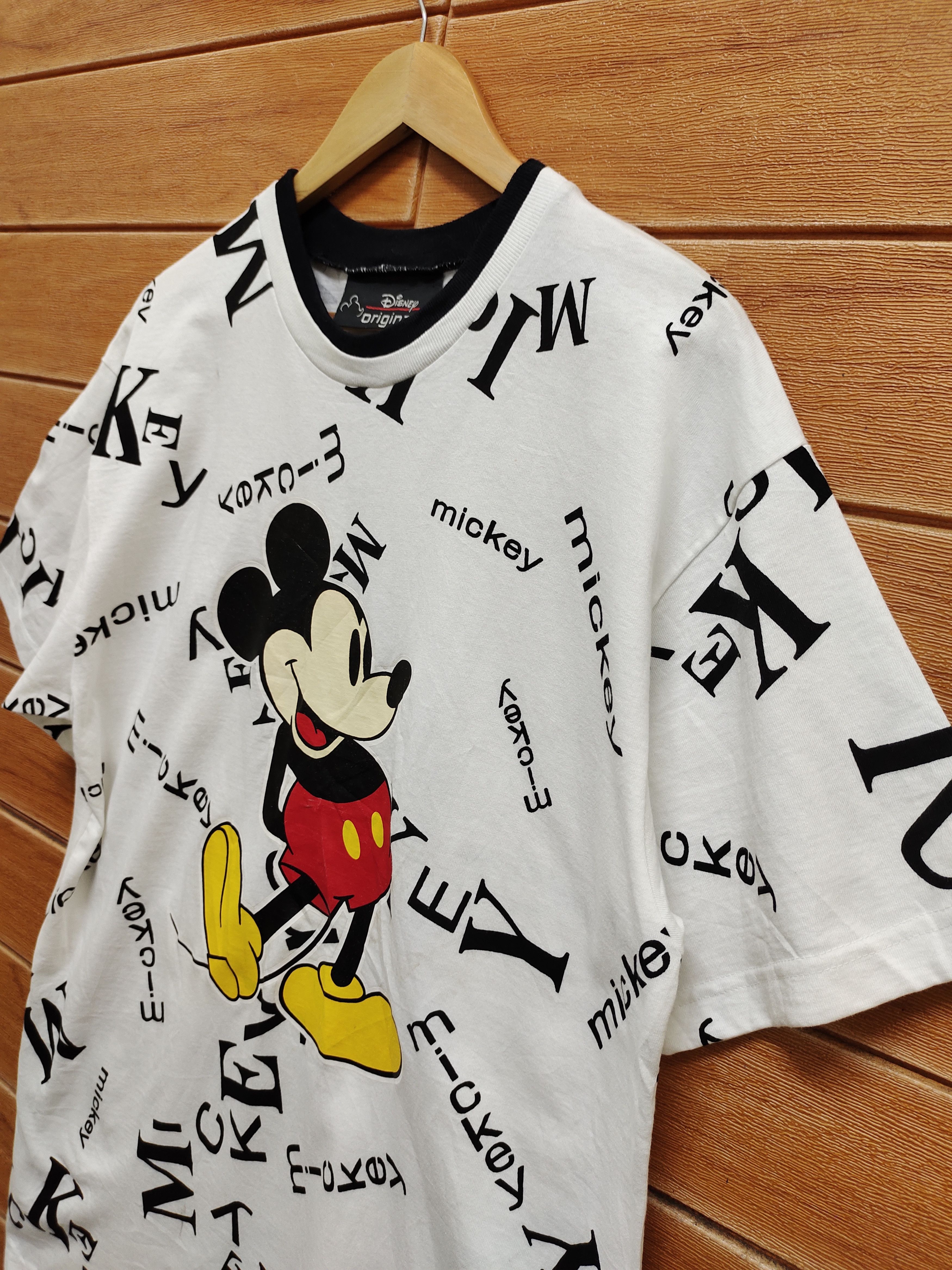 Disney Vintage 90s Mickey Mouse All Over Print T-Shirt Size US L / EU 52-54 / 3 - 4 Thumbnail