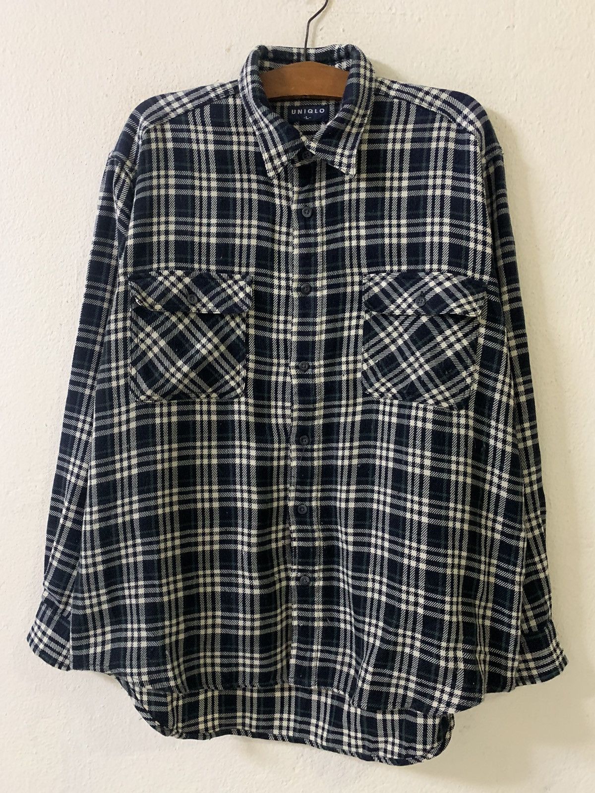Flannel Uniqlo Checkered Flannel Shirt Size US L / EU 52-54 / 3 - 1 Thumbnail