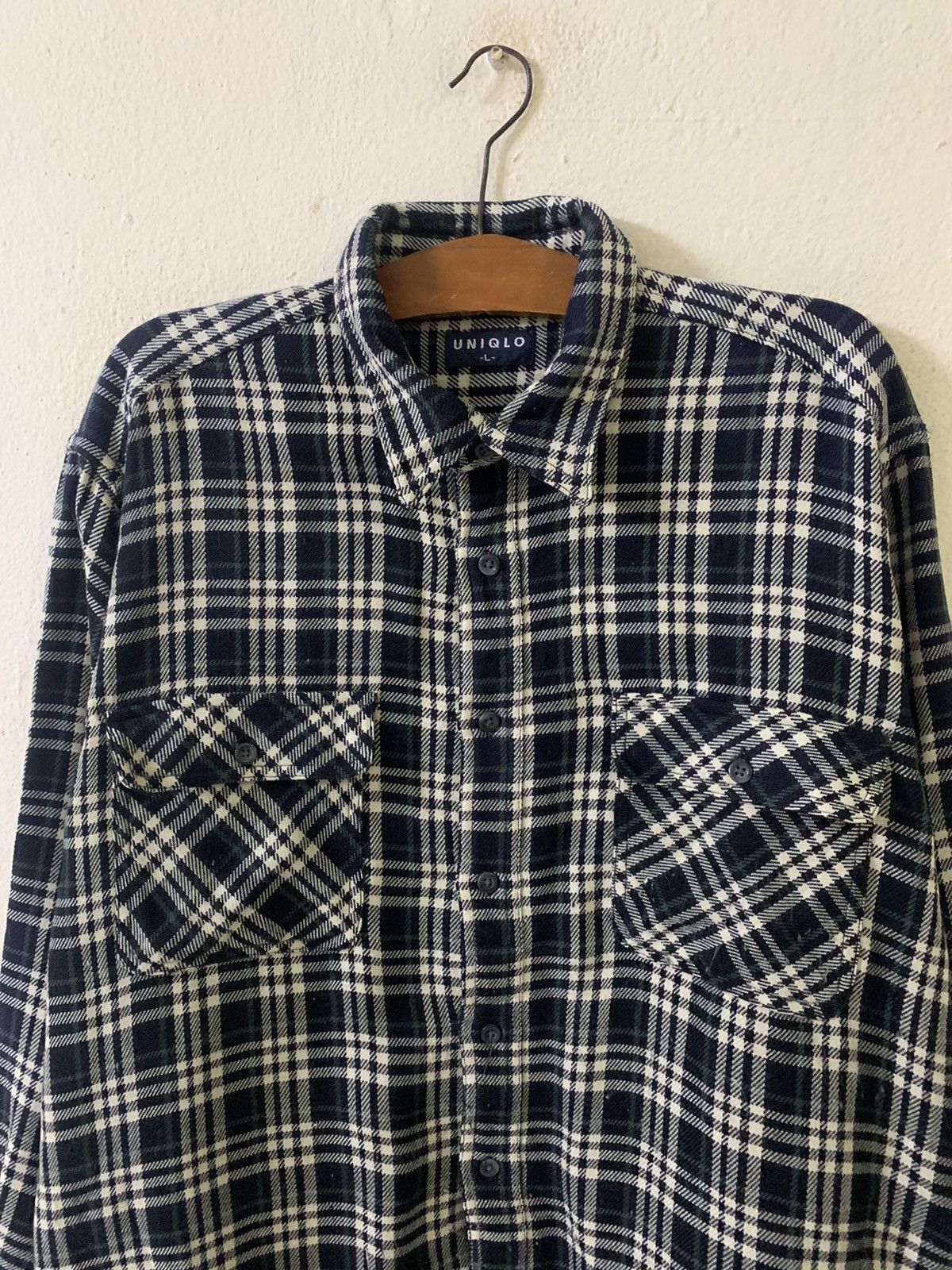 Flannel Uniqlo Checkered Flannel Shirt Size US L / EU 52-54 / 3 - 4 Thumbnail