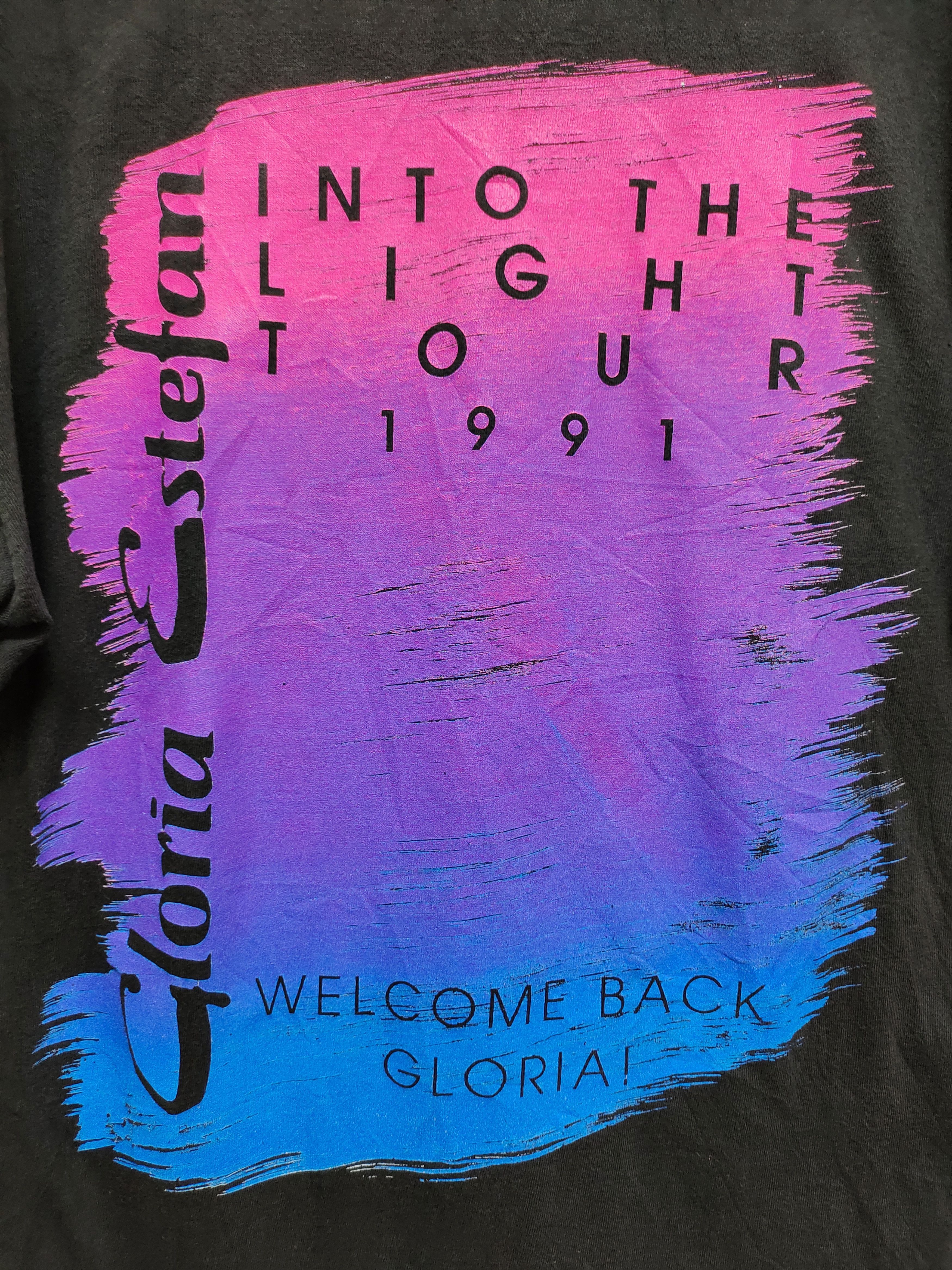 Band Tees Vintage 90s Gloria Estefan into the light tour 1991 T-Shirt Size US M / EU 48-50 / 2 - 7 Thumbnail