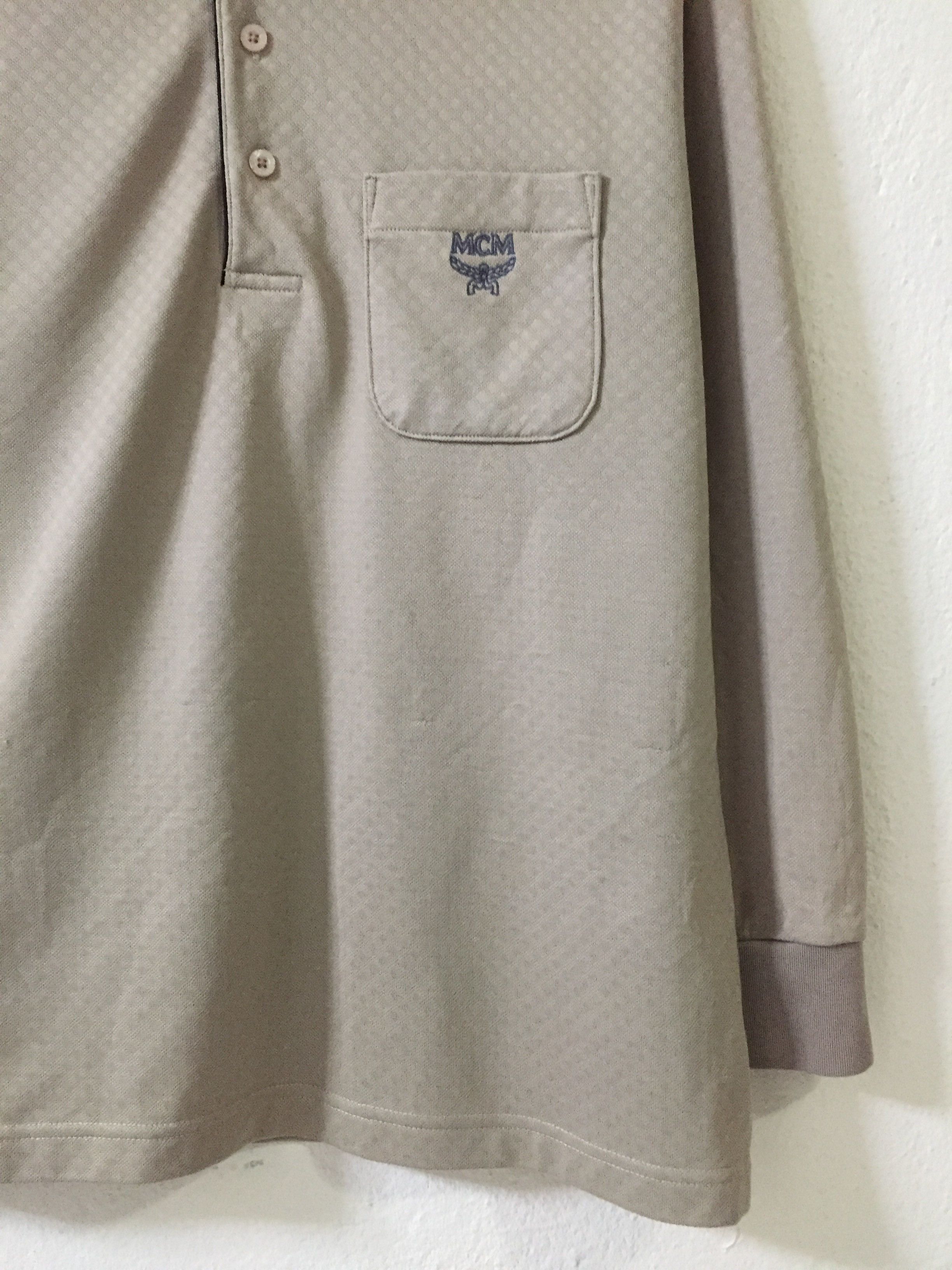 MCM MCM Legere Long Sleeve Polo Tee Size US M / EU 48-50 / 2 - 2 Thumbnail
