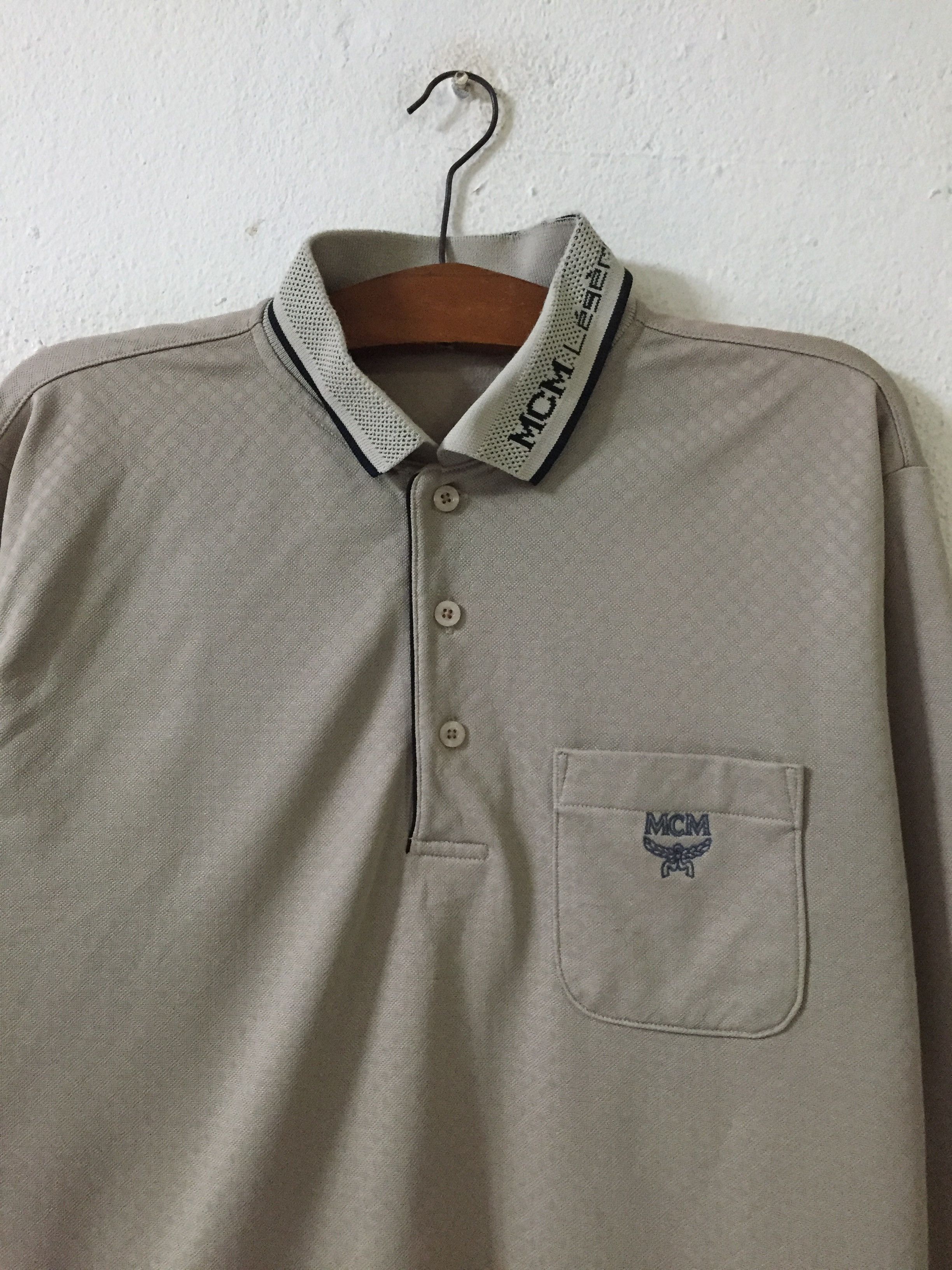 MCM MCM Legere Long Sleeve Polo Tee Size US M / EU 48-50 / 2 - 4 Thumbnail