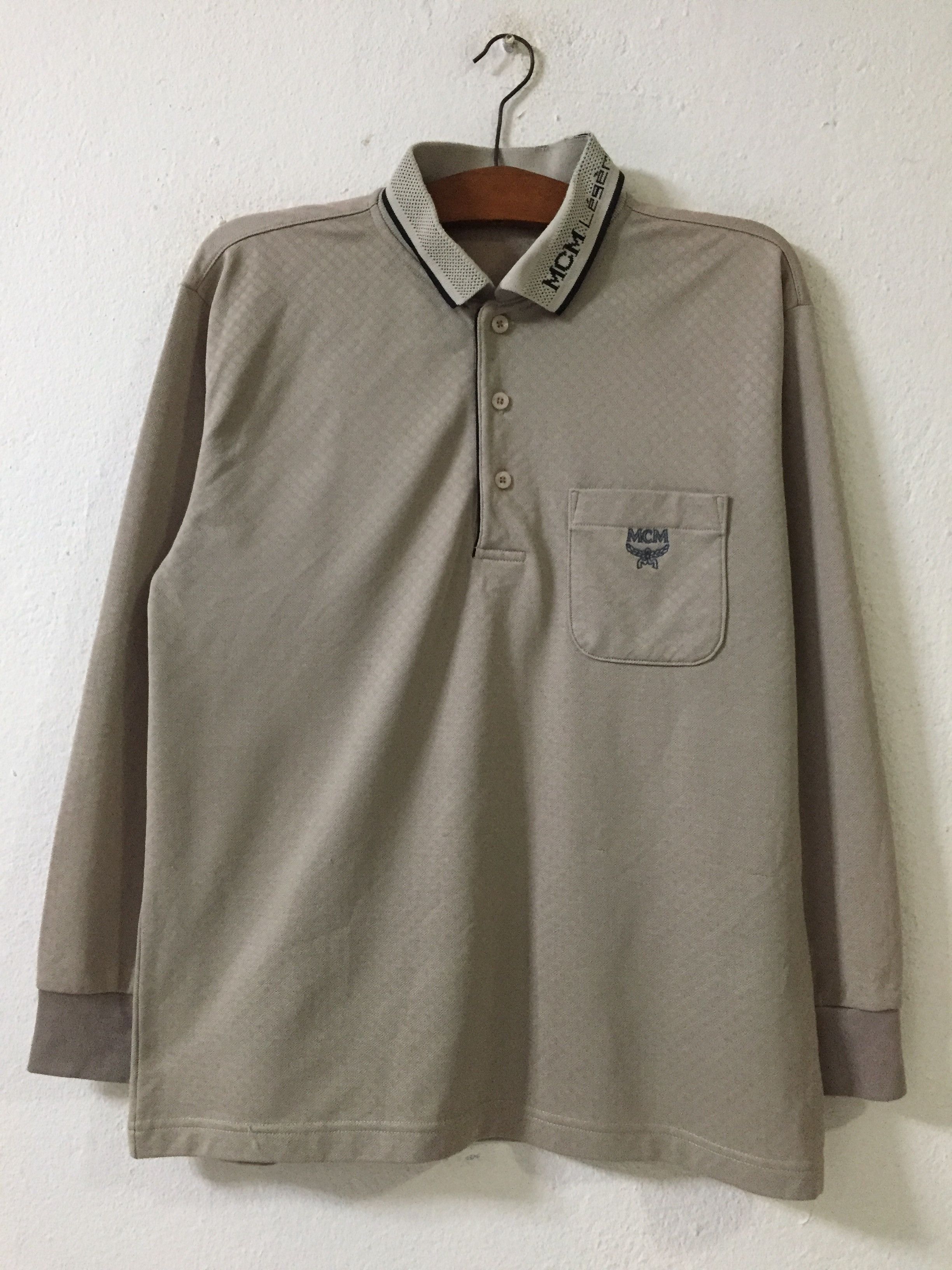 MCM MCM Legere Long Sleeve Polo Tee Size US M / EU 48-50 / 2 - 1 Thumbnail