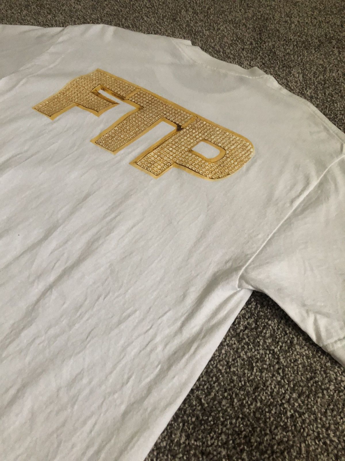 Fuck The Population FTP Bling Logo Shirt (L) Size US L / EU 52-54 / 3 - 5 Thumbnail