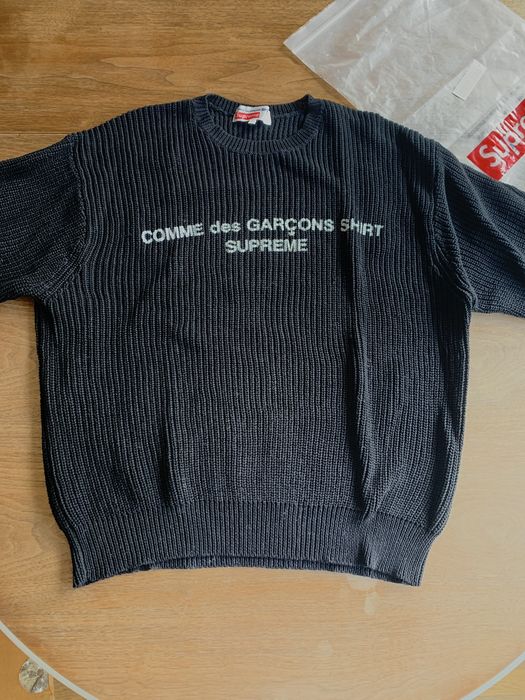 Supreme cdg hot sale sweater