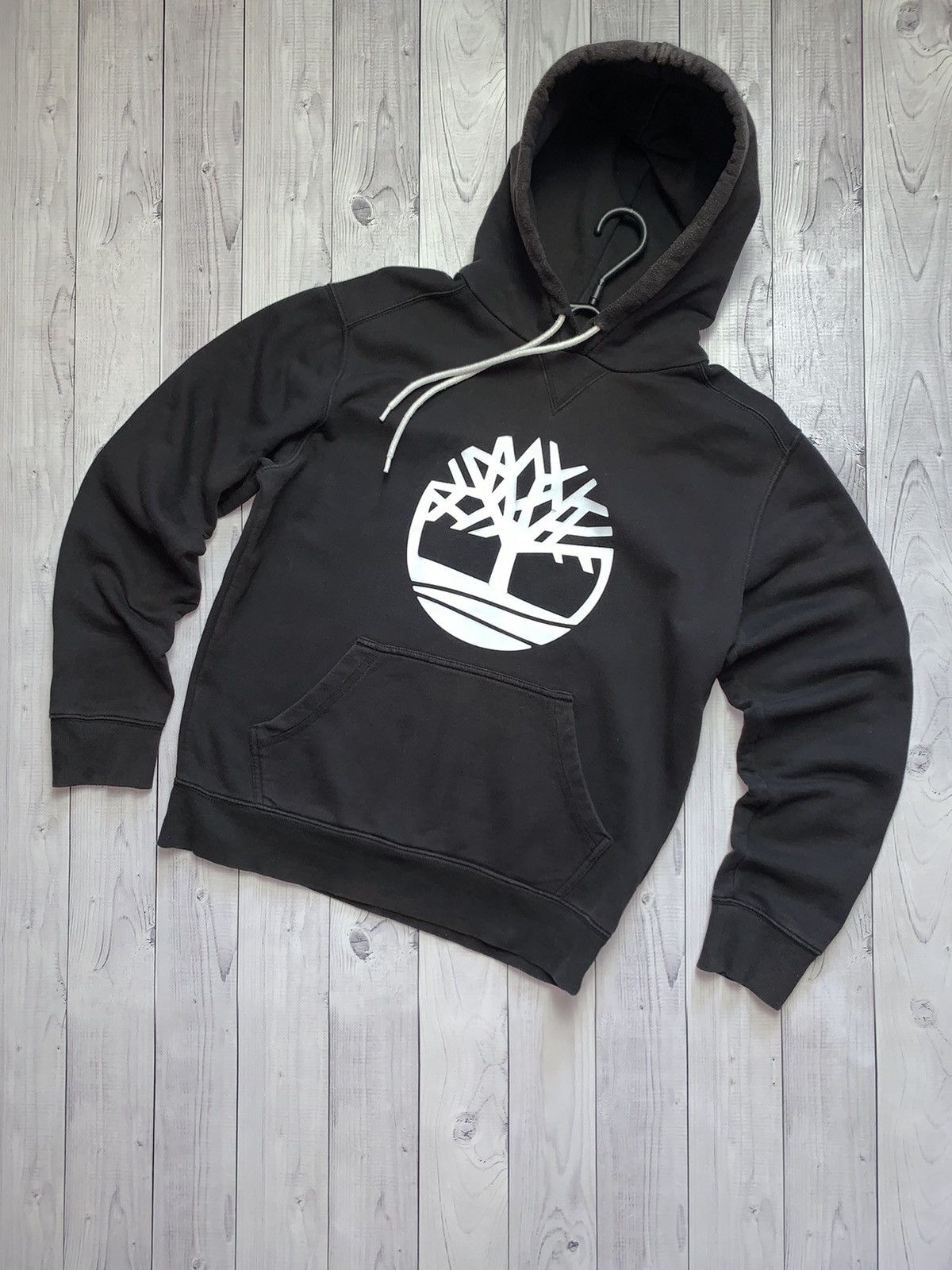Brown Hoodie Timberland big logo size S/M