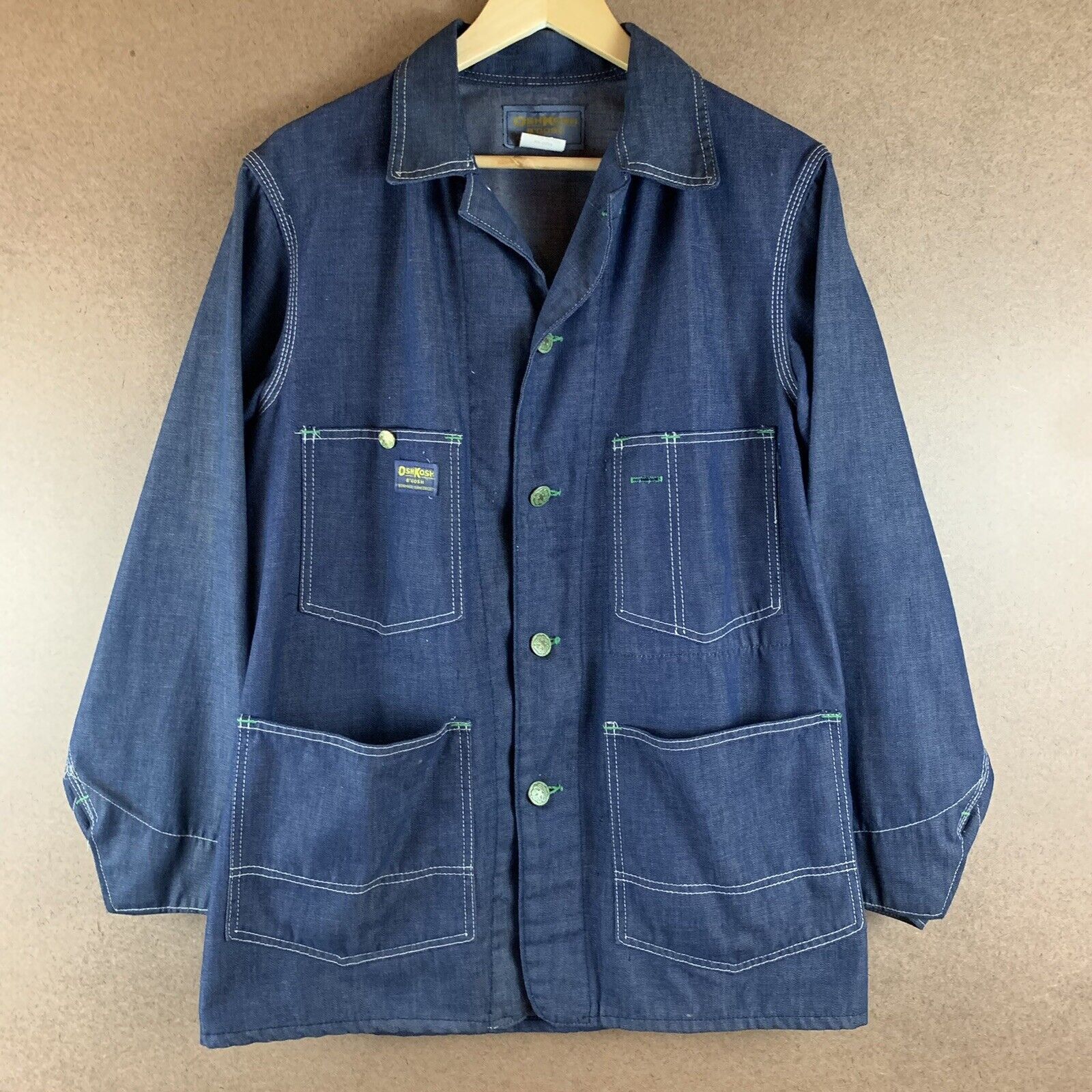 Oshkosh 60s OshKosh B'Gosh Sanforized Union Made Denim Chore Coat | Grailed