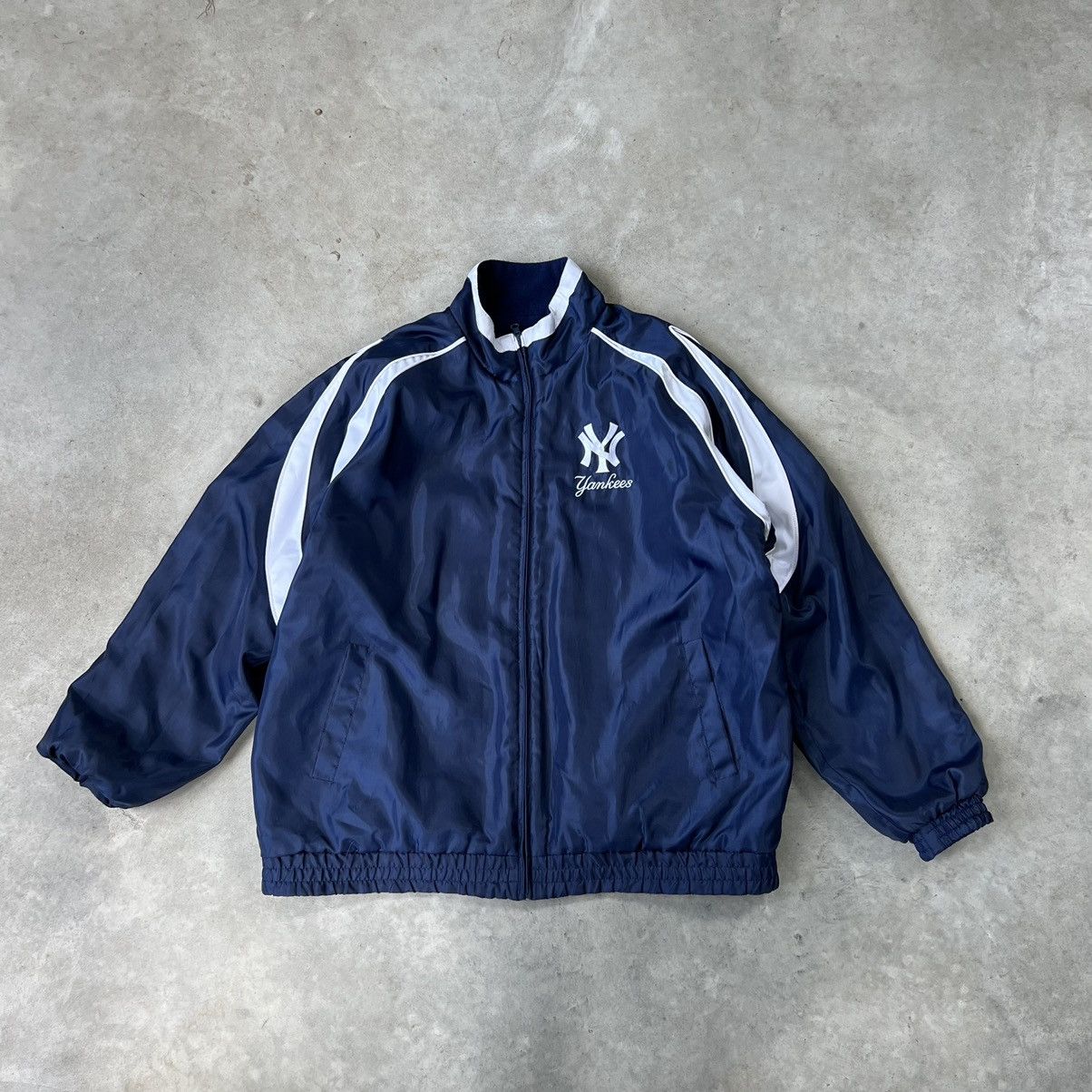 New York Yankees Vintage RARE VINTAGE BASEBALL NEW YORK YANKEES REVERSIBLE JACKET Grailed