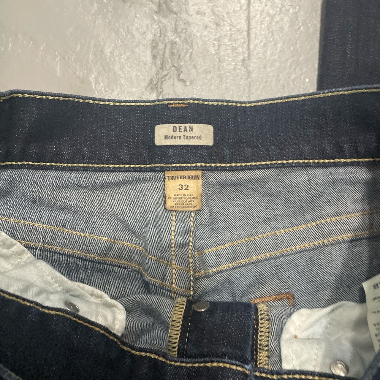 True Religion × Vintage Vintage True Religion Truey Denim Dark Blue Jeans Size 32 Size US 32 / EU 48 - 3 Thumbnail
