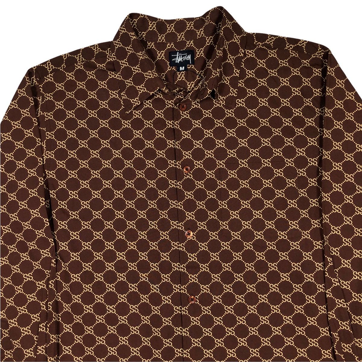 STUSSY - OLD STUSSY モノグラム パフジャケット GUCCI