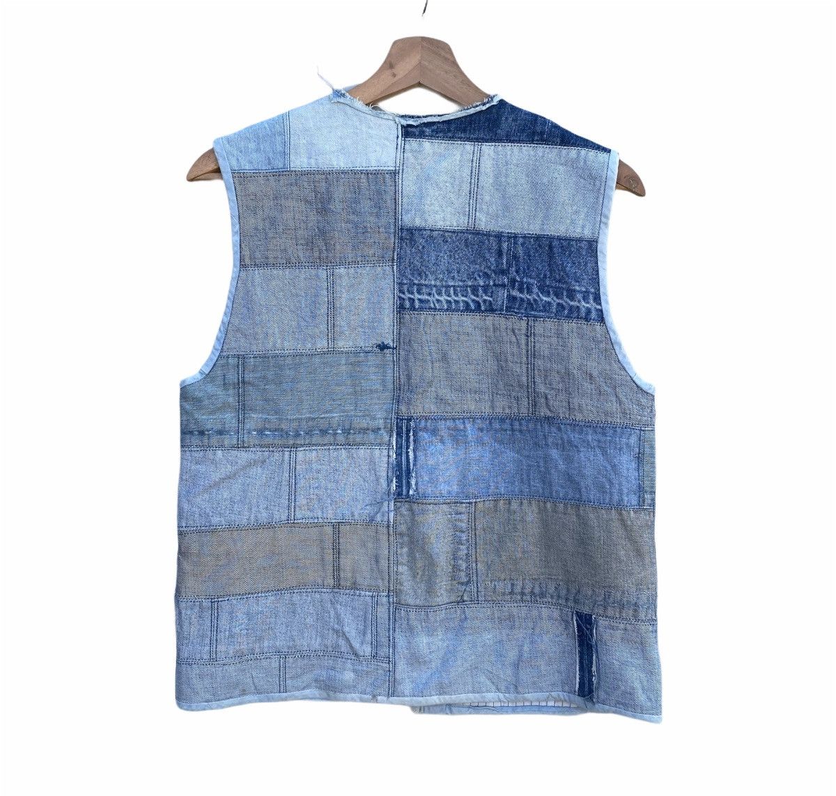 Vintage Rare Custom Patchwork Denim Vest Size US S / EU 44-46 / 1 - 5 Thumbnail