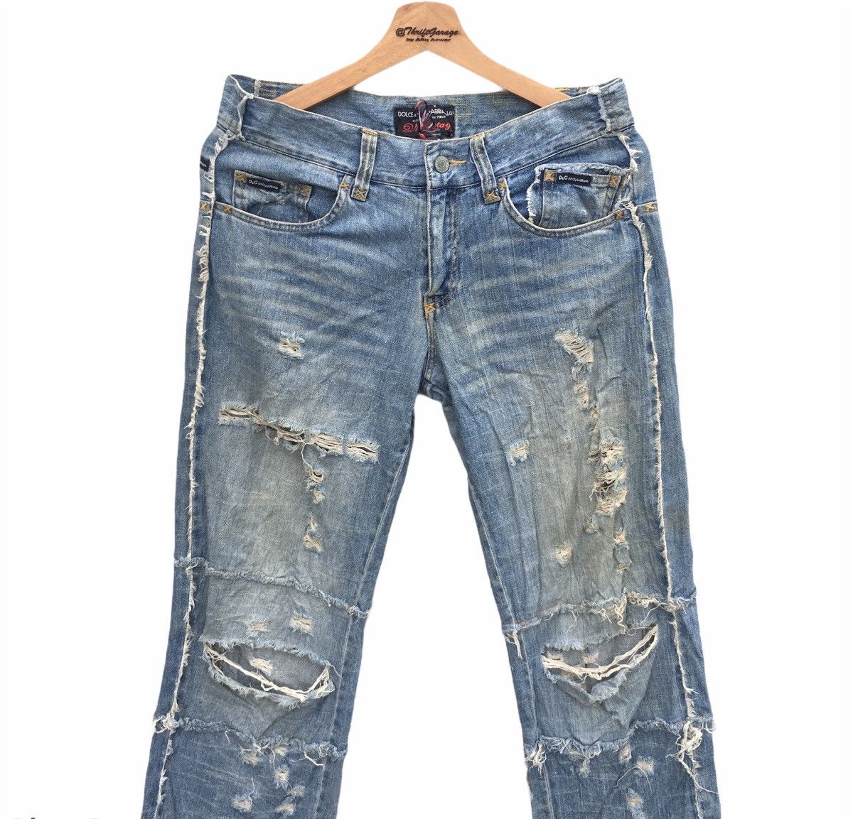 Dolce & Gabbana Super Rare Dolce & Gabbana Iconic David Beckham Destroy Jean Size US 32 / EU 48 - 2 Thumbnail