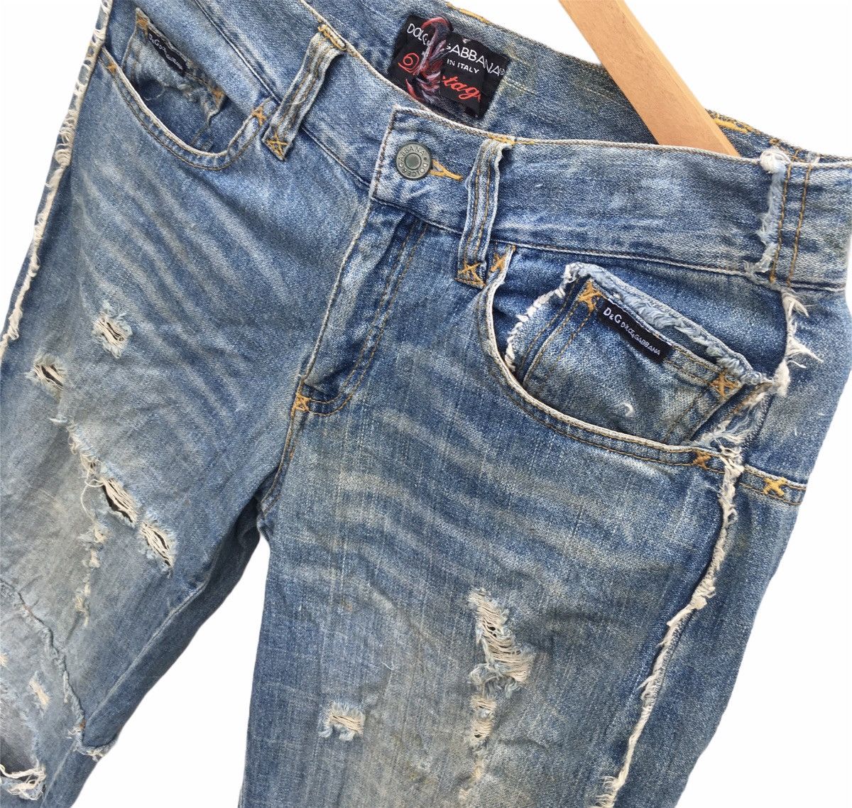 Dolce & Gabbana Super Rare Dolce & Gabbana Iconic David Beckham Destroy Jean Size US 32 / EU 48 - 3 Thumbnail