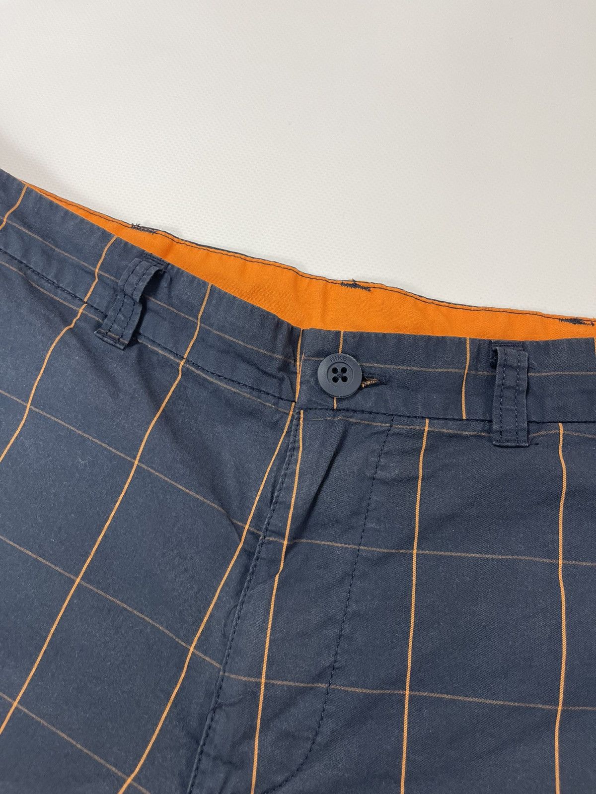 Nike Nike vintage y2k checkered navy chino shorts swoosh logo Size US 34 / EU 50 - 7 Thumbnail