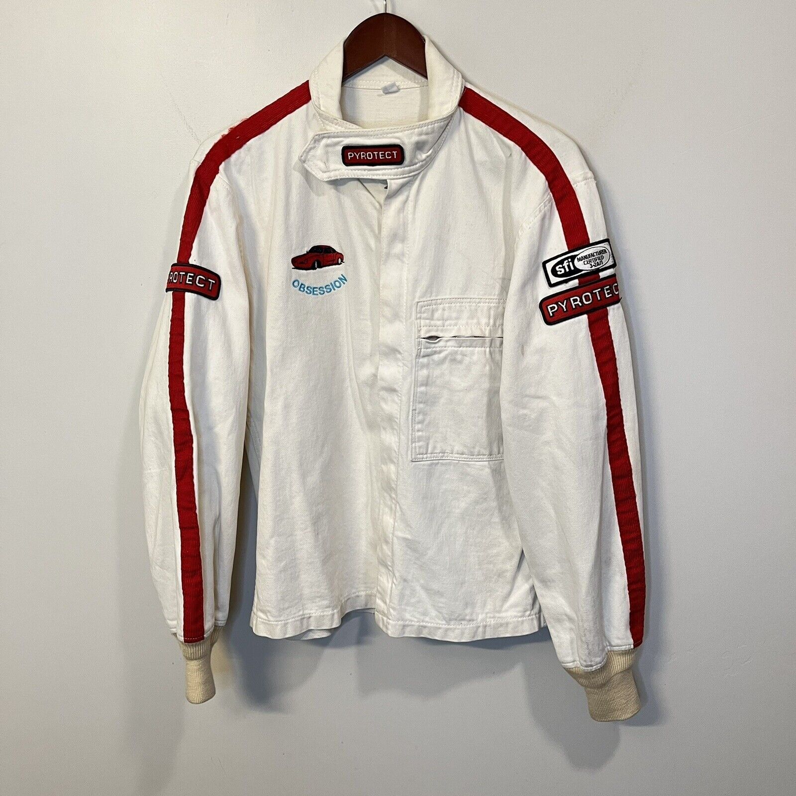 Vintage Vintage Pyrotect Professional racing FIre jacket White Race ...