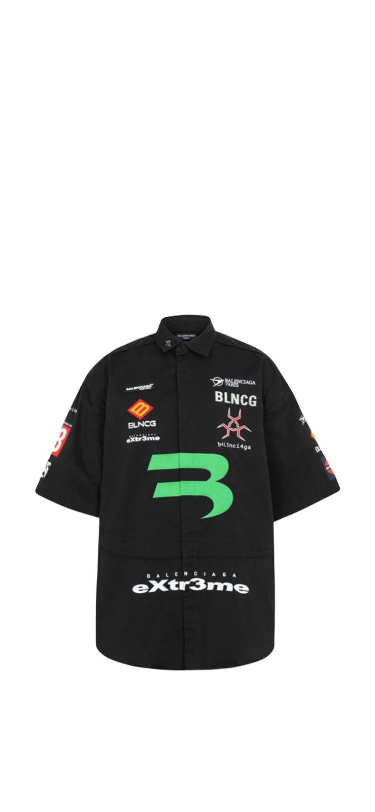 Balenciaga Football Game Shirt Black バレンシアガ