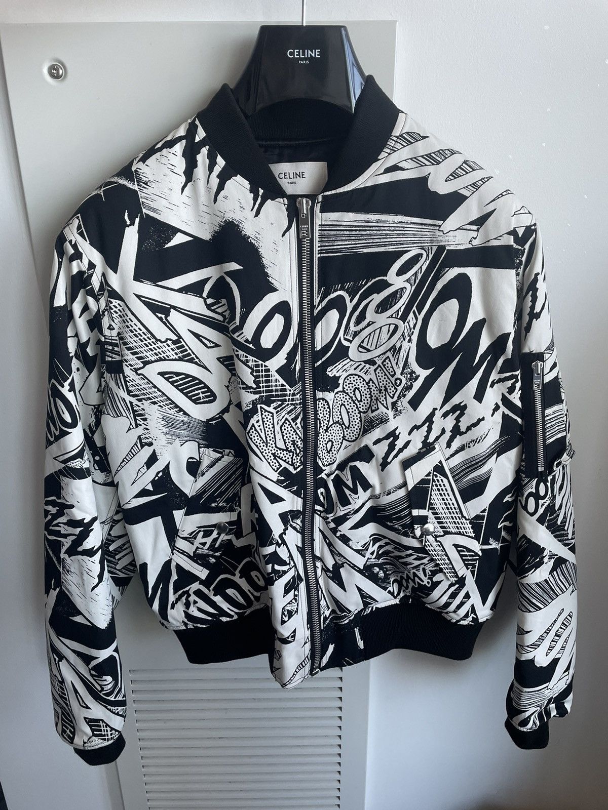 Celine × Hedi Slimane $4k Celine by Hedi Slimane x Christian Marclay Teddy Bomber Size US L / EU 52-54 / 3 - 9 Thumbnail